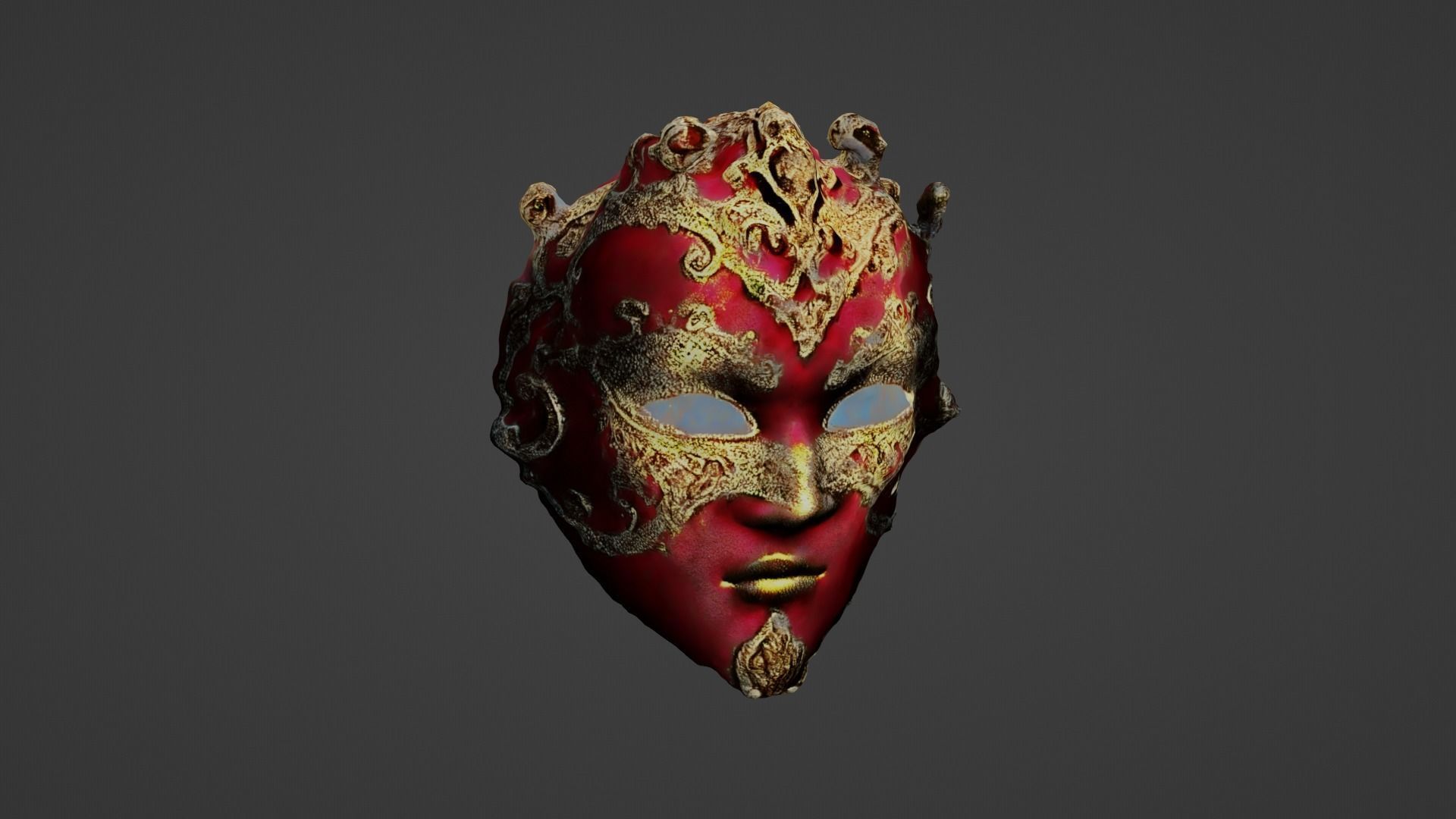 Cosplay Mask Low-poly 3D model_3