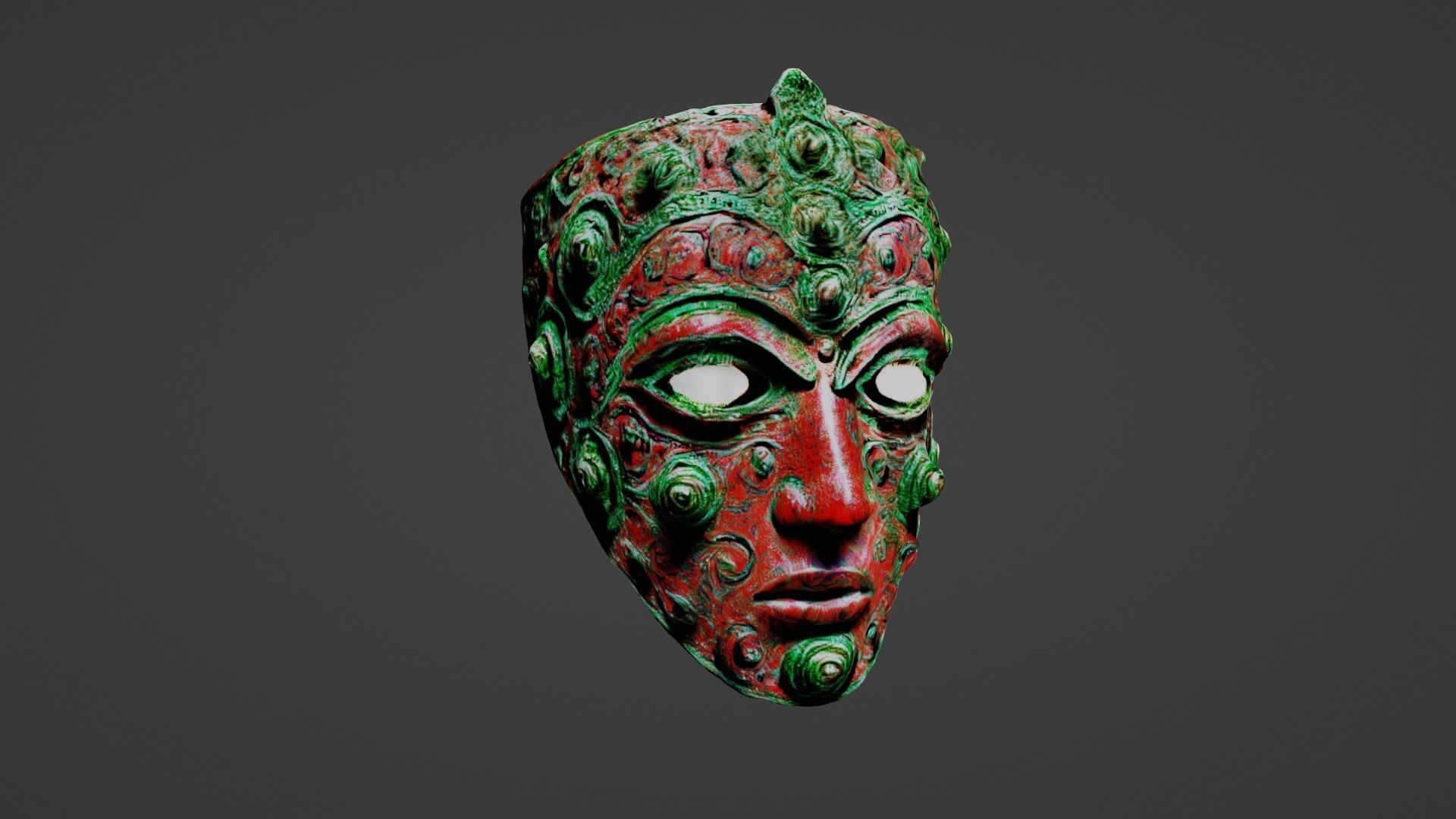 Cosplay Mask Low-poly 3D model_3