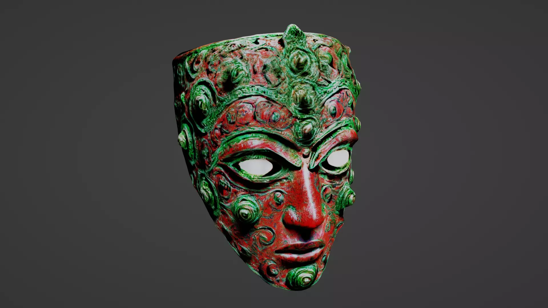 Cosplay Mask Low-poly 3D model_0