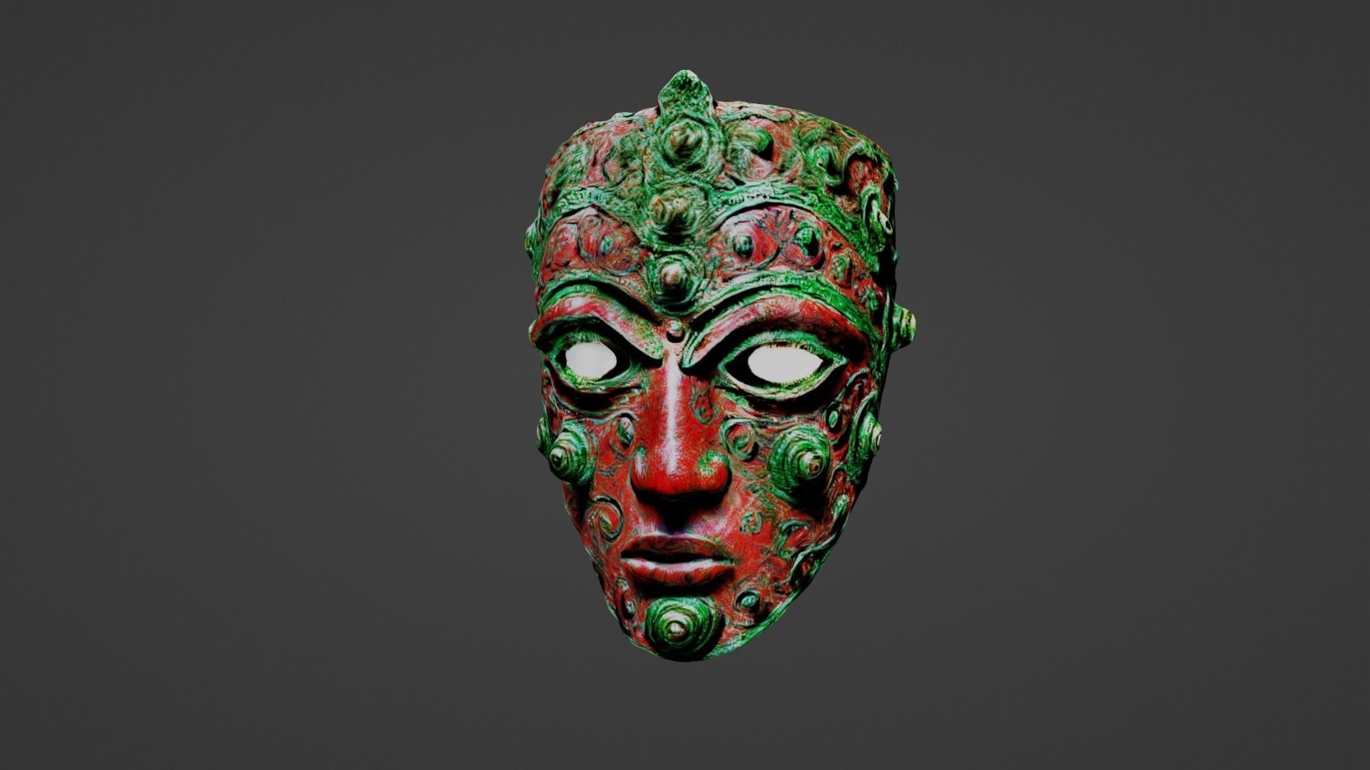 Cosplay Mask Low-poly 3D model_4