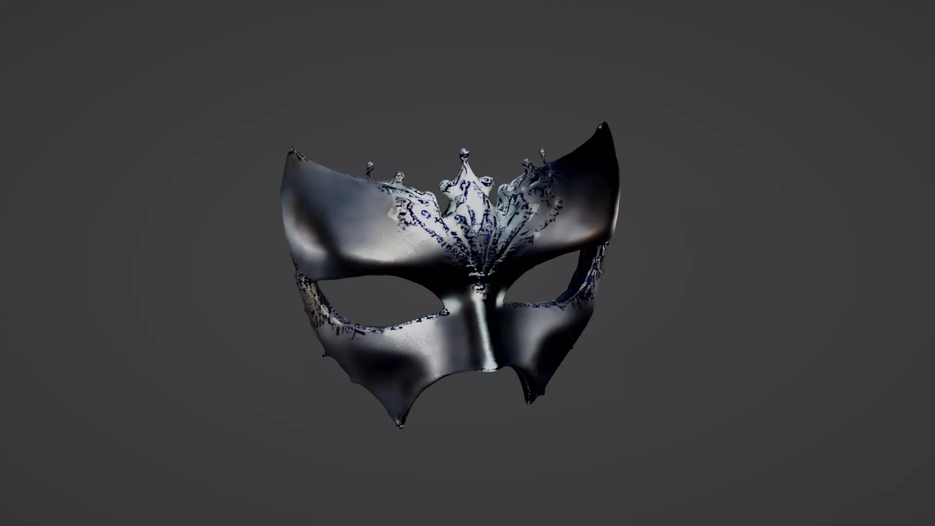 Halloween Mask Low-poly 3D model_0