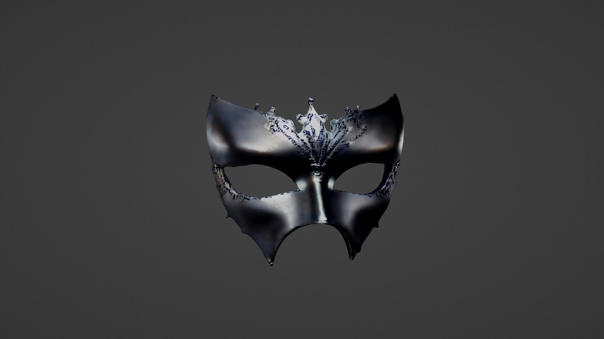 Halloween Mask Low-poly 3D model_7