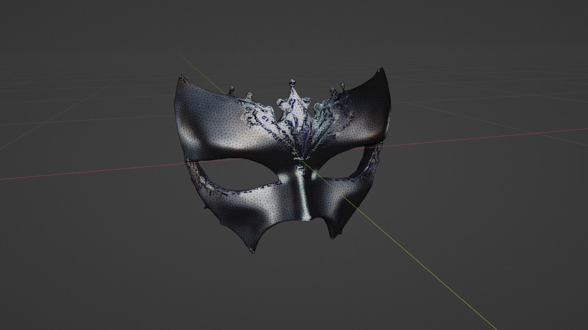 Halloween Mask Low-poly 3D model_8