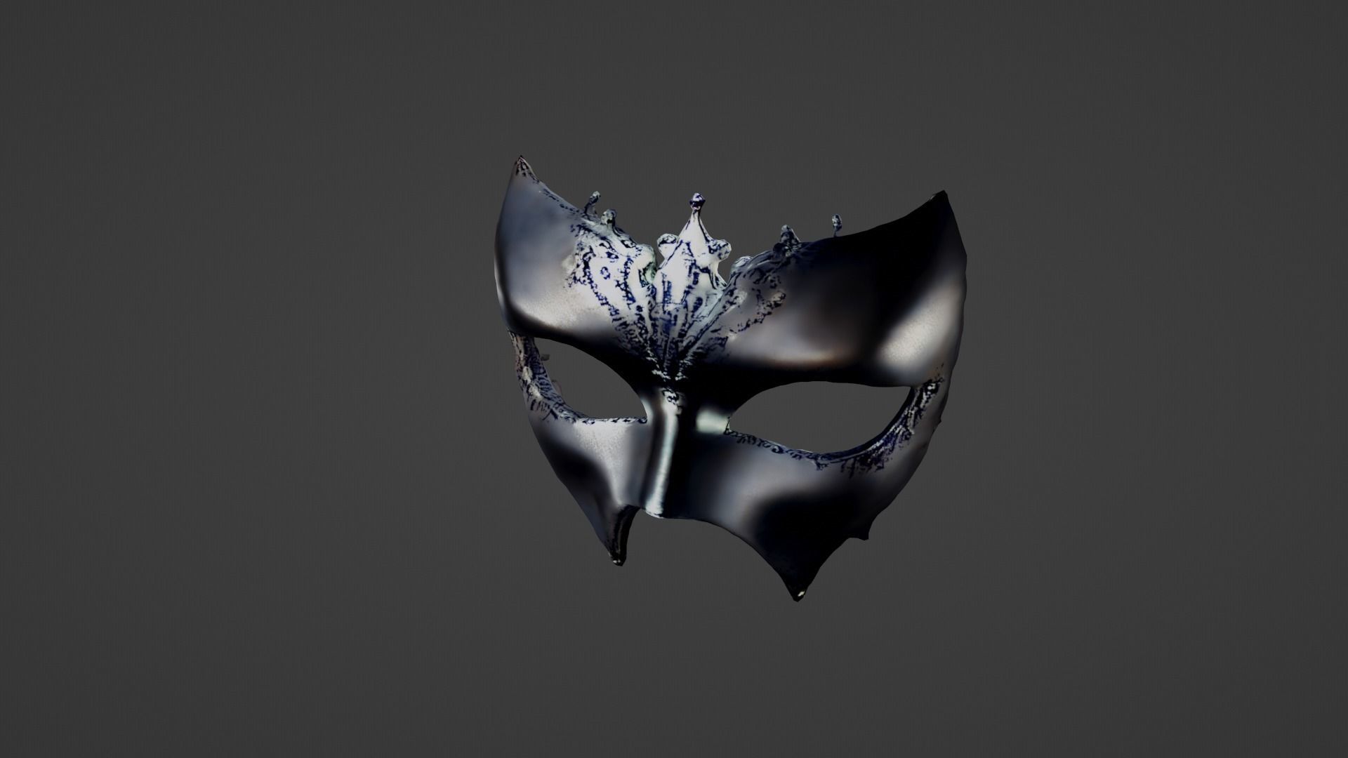 Halloween Mask Low-poly 3D model_2