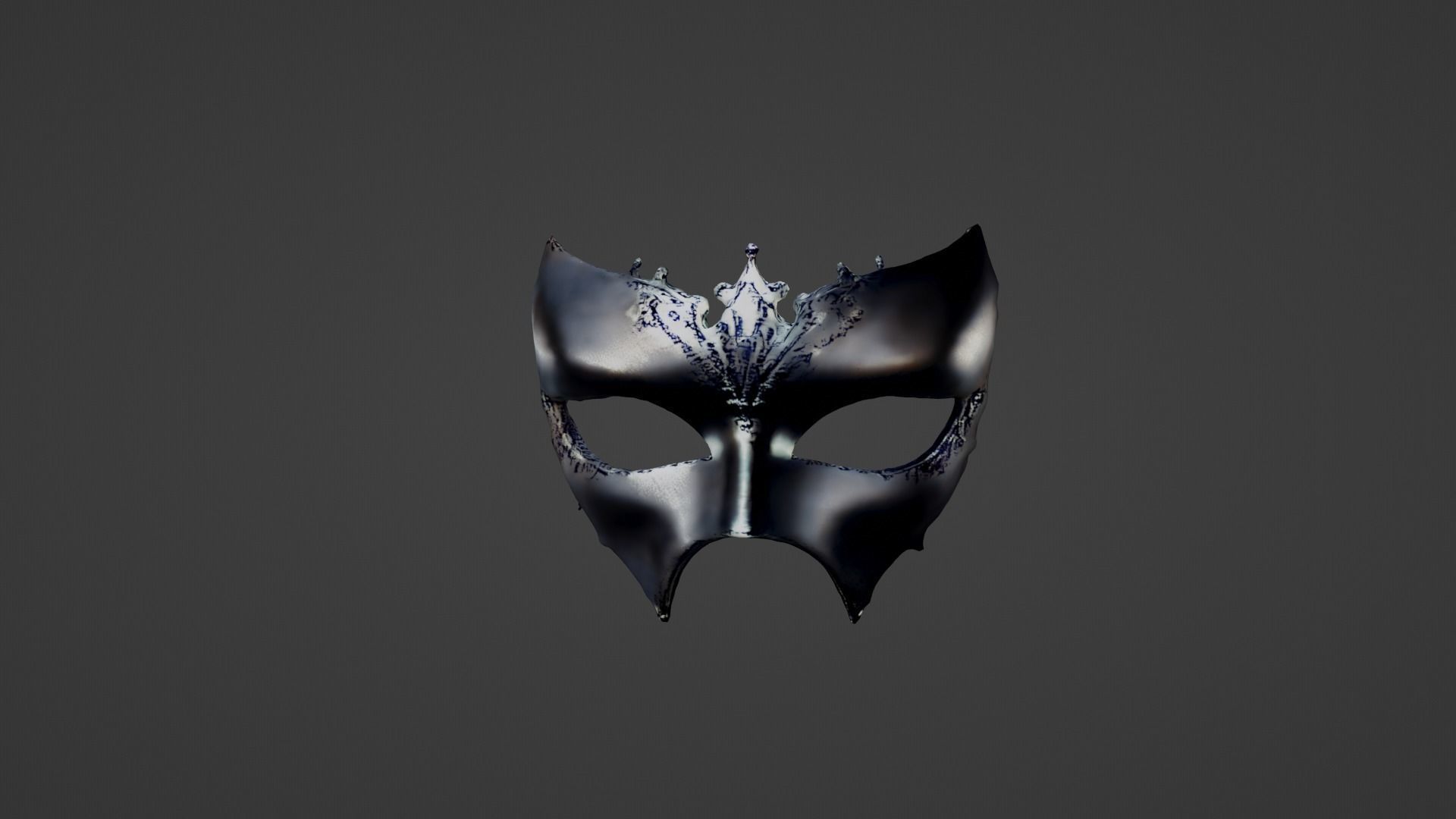Halloween Mask Low-poly 3D model_4