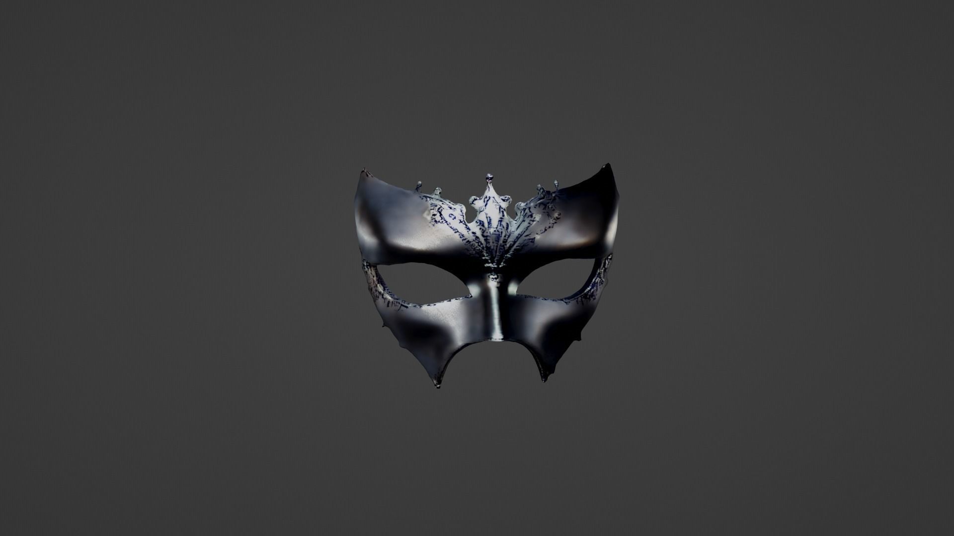 Halloween Mask Low-poly 3D model_5