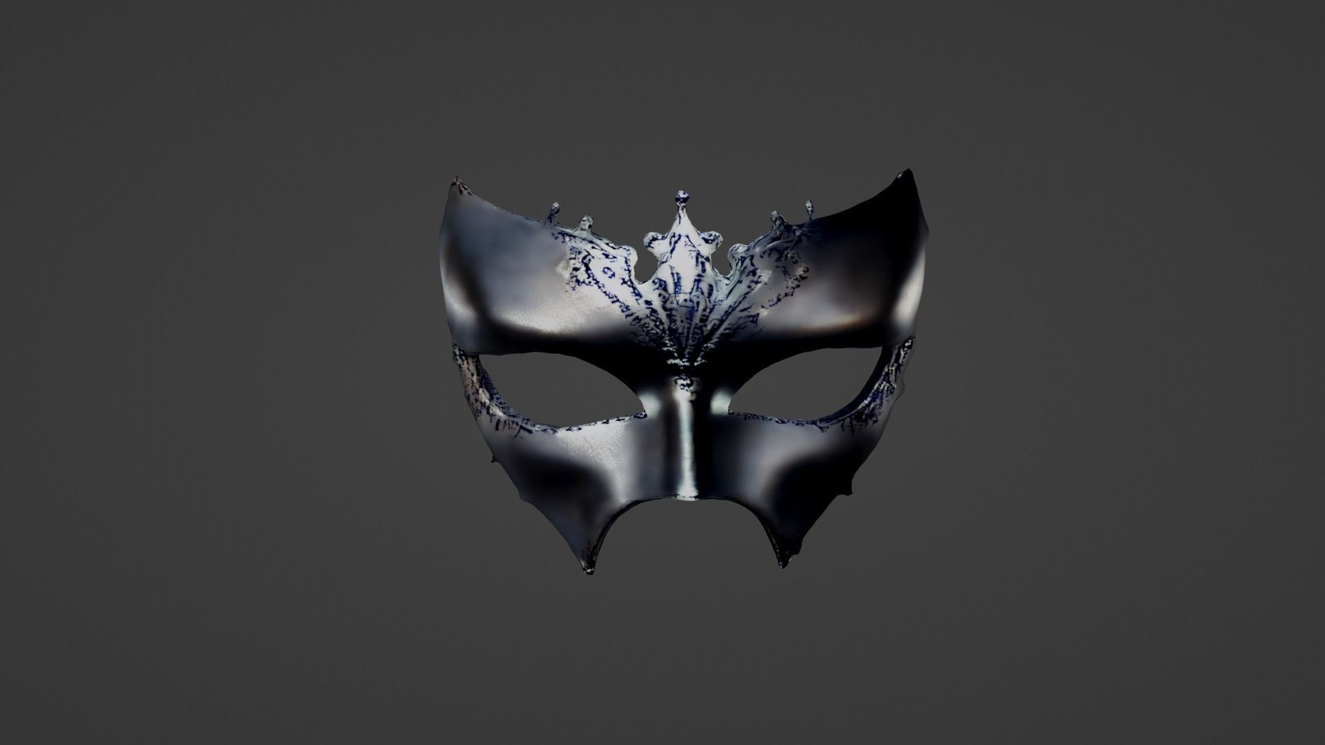 Halloween Mask Low-poly 3D model_1