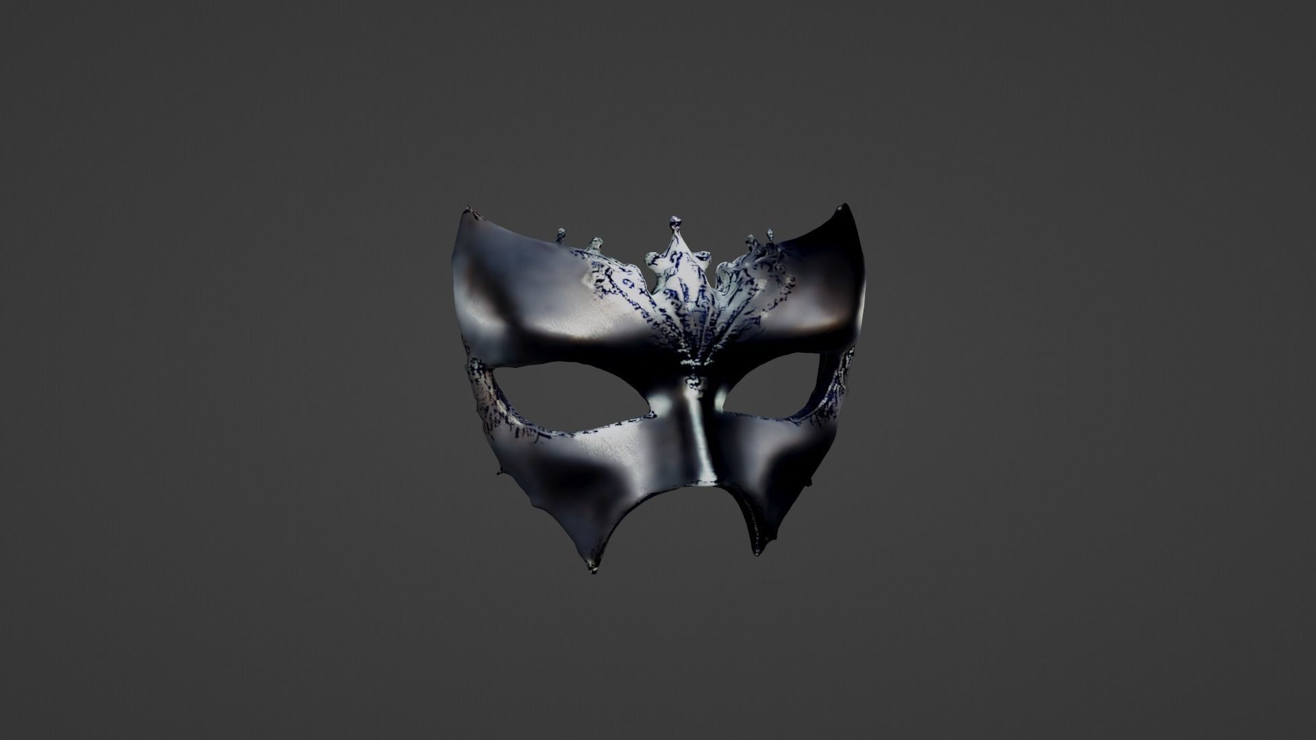 Halloween Mask Low-poly 3D model_3