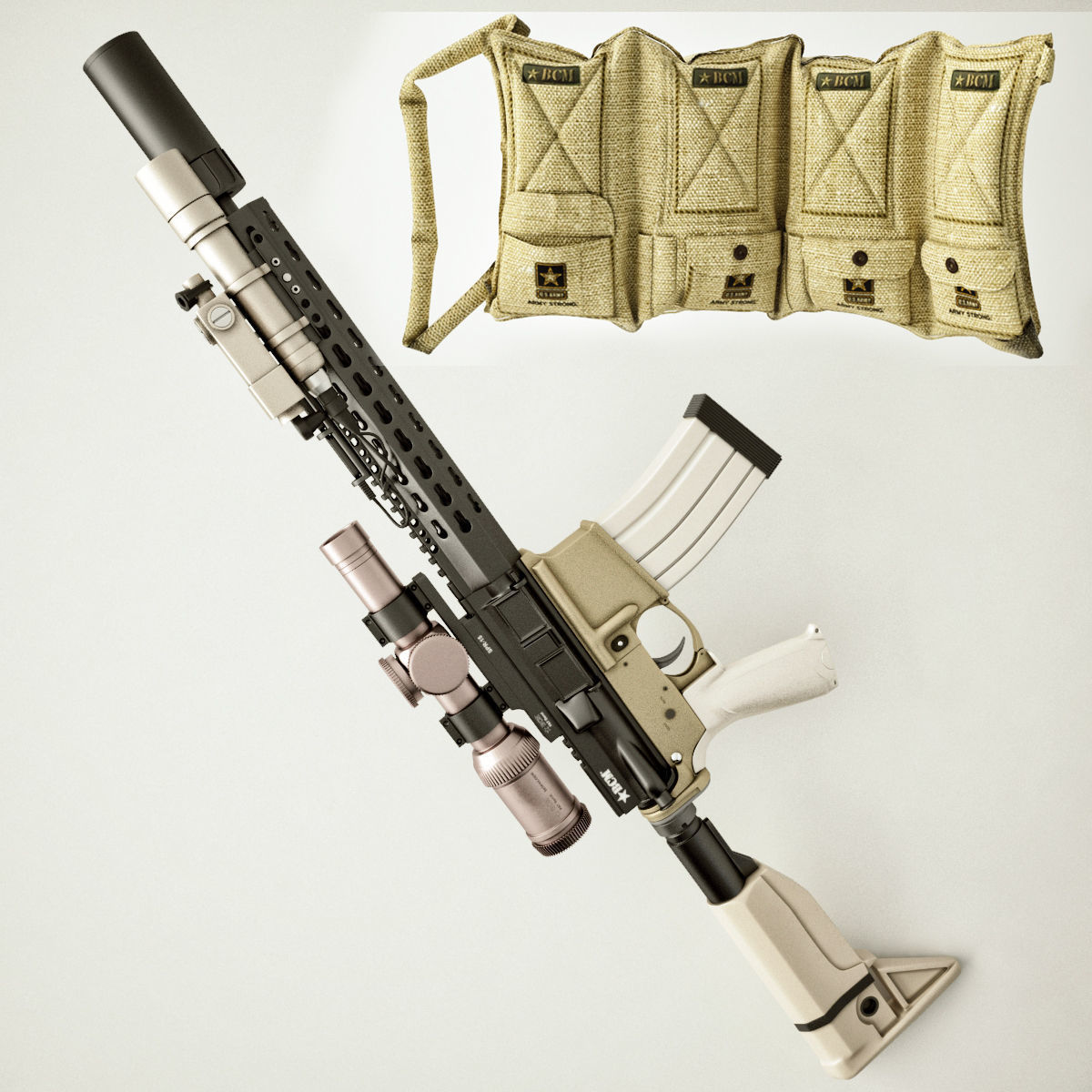 BCM Machine Gun 3D model_2