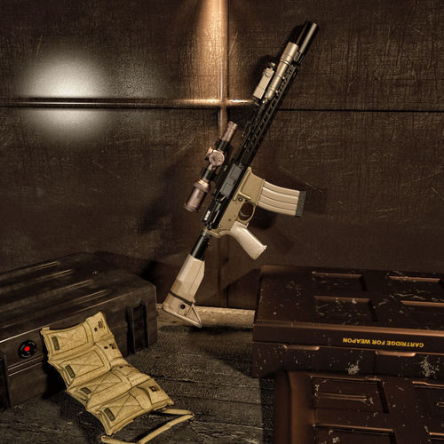 BCM Machine Gun 3D model