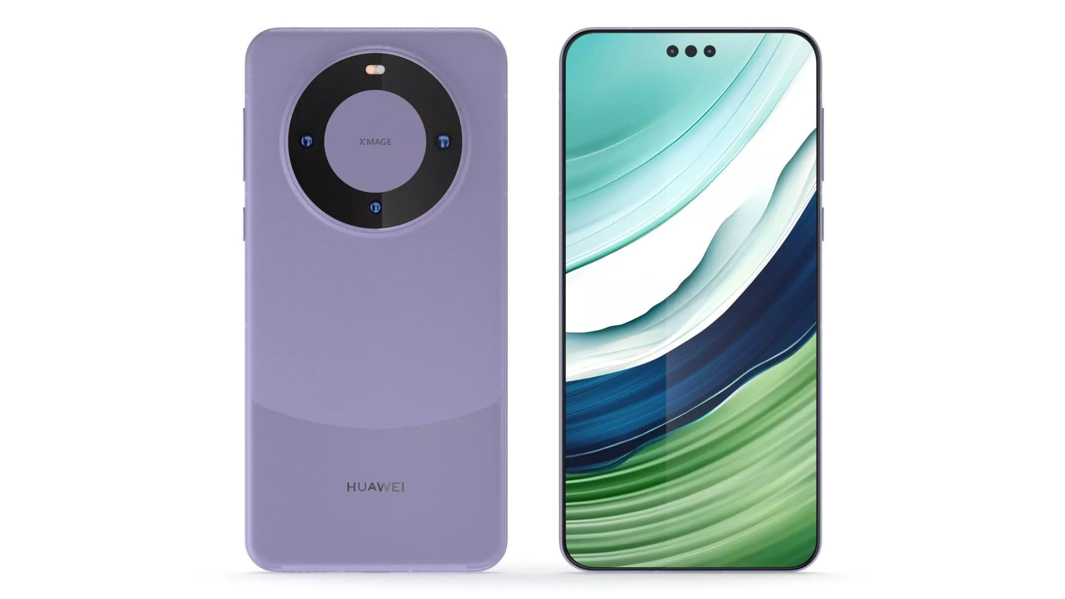 Huawei Mate 60 Pro Purple 3D model_0