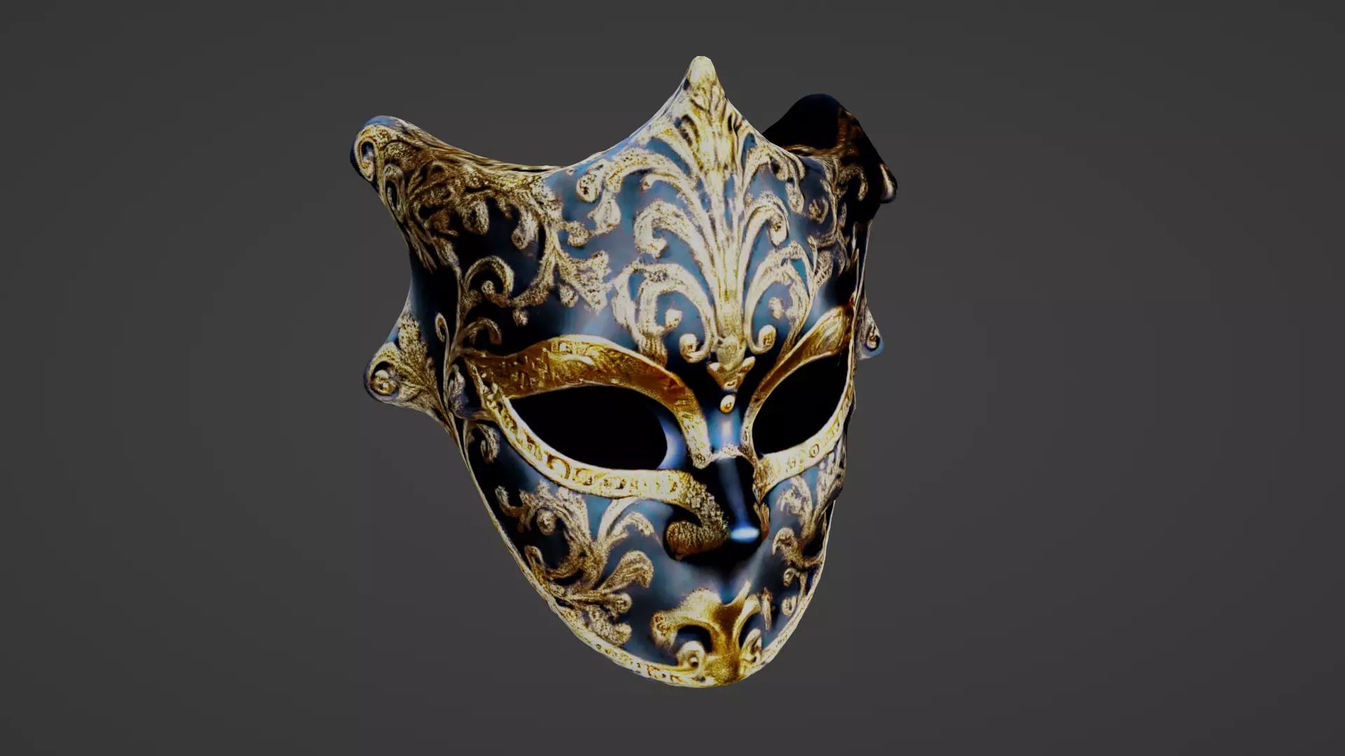 Cosplay Mask Low-poly 3D model_0