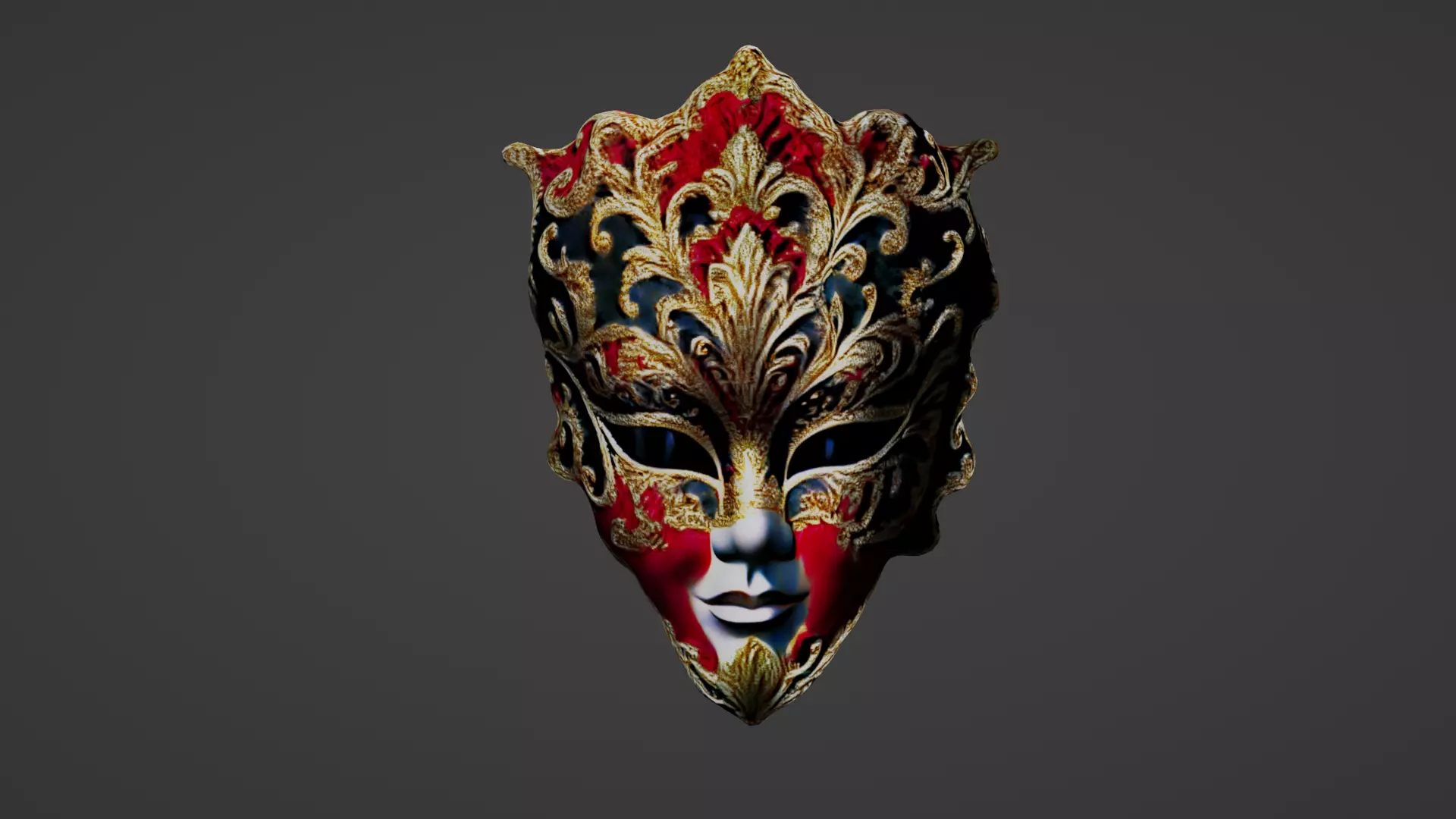 Face Mask Low-poly 3D model_0