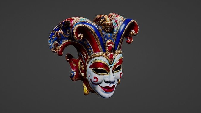 Face Mask Low-poly 3D model