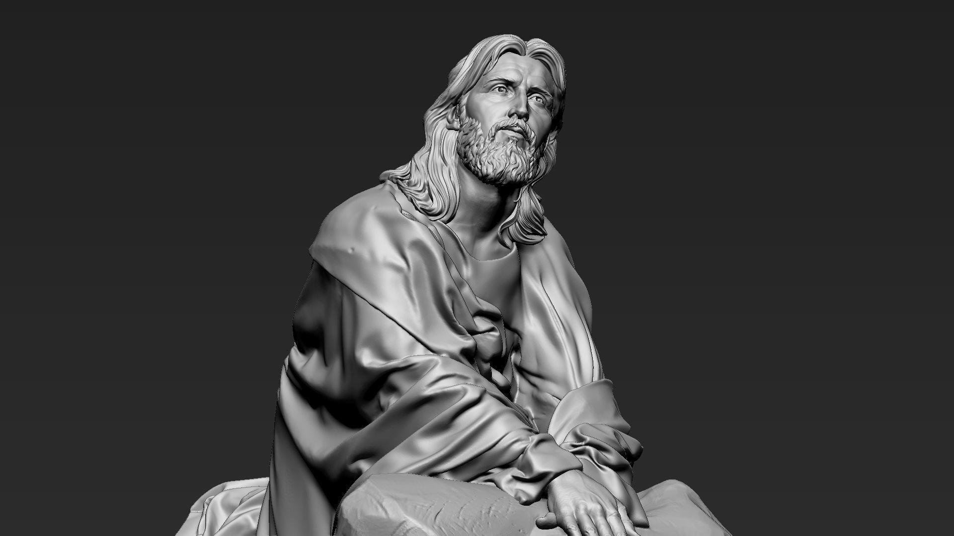 Jesus Sculpture 11 3D print model_22