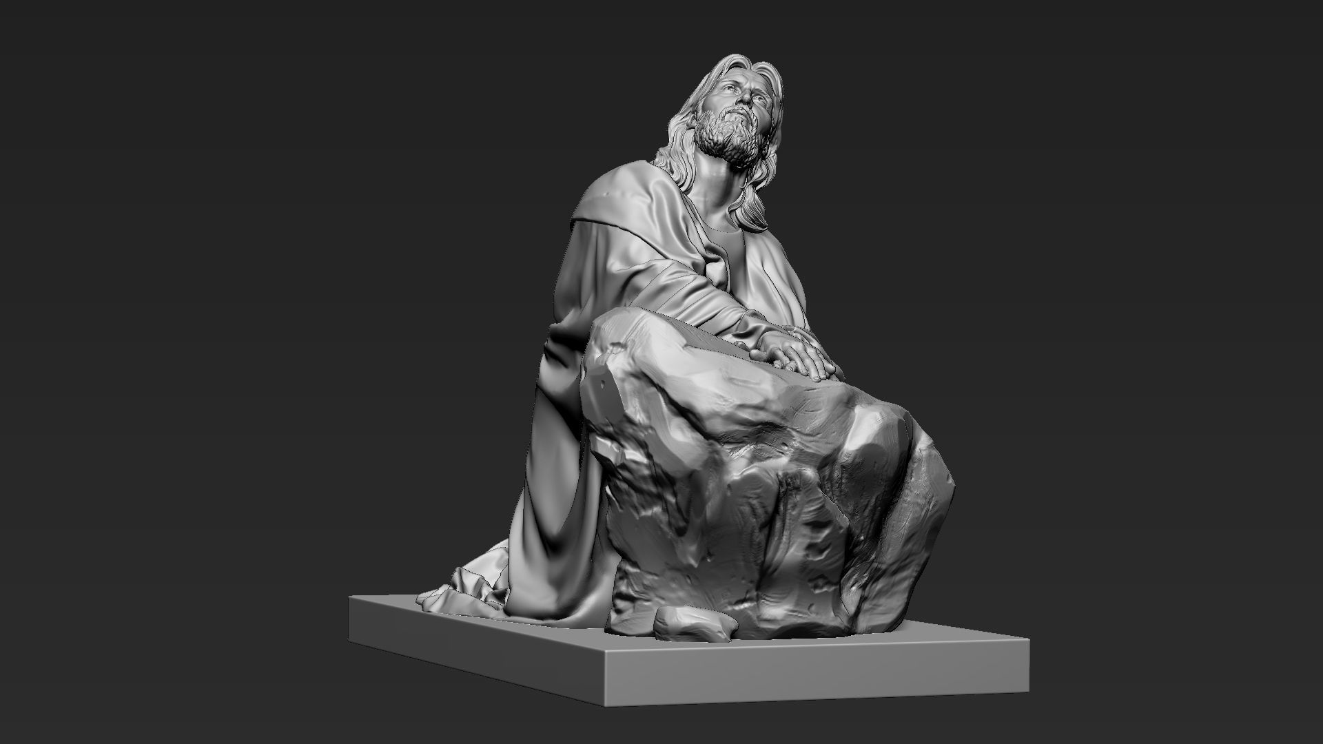 Jesus Sculpture 11 3D print model_10