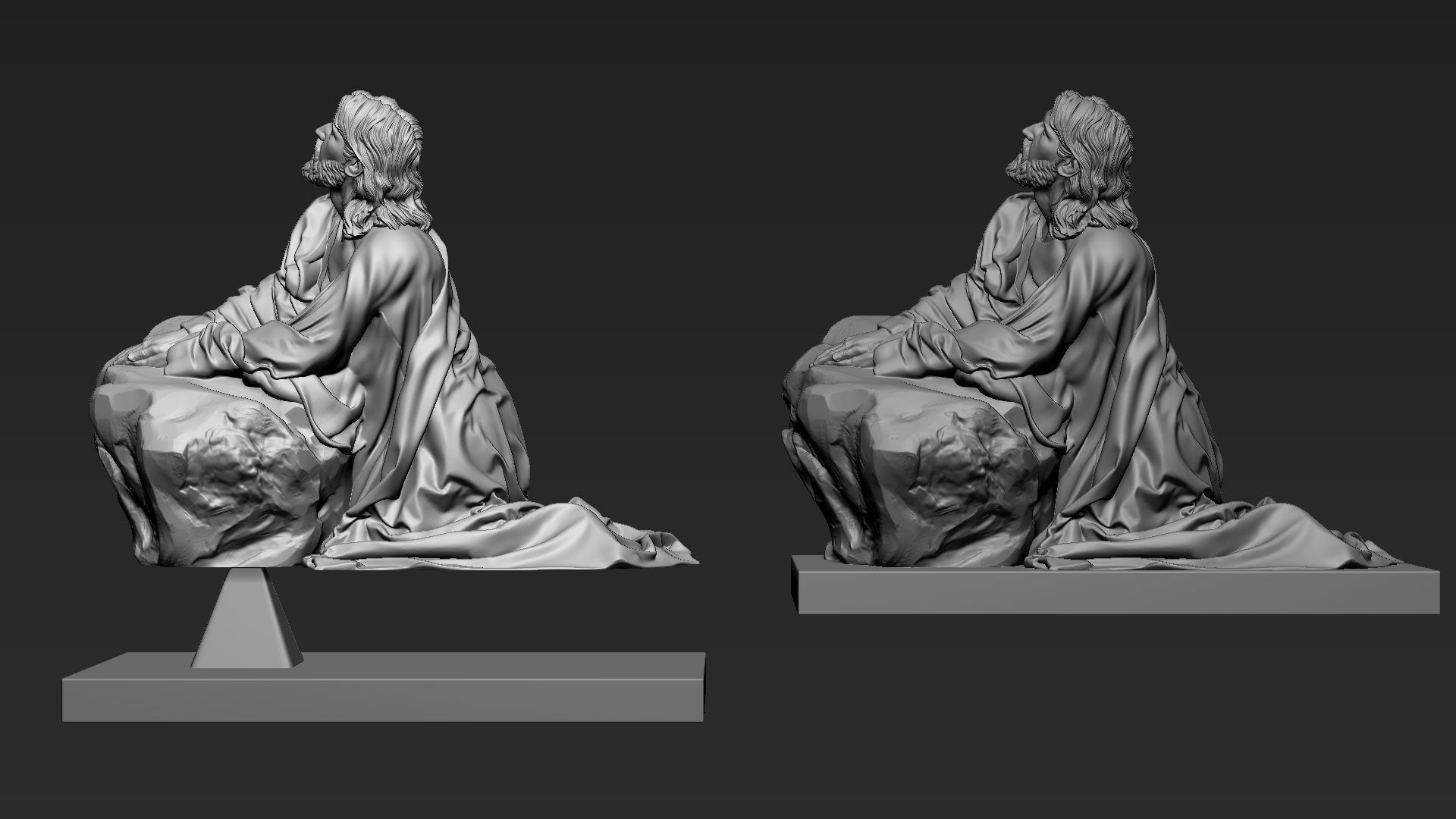 Jesus Sculpture 11 3D print model_4