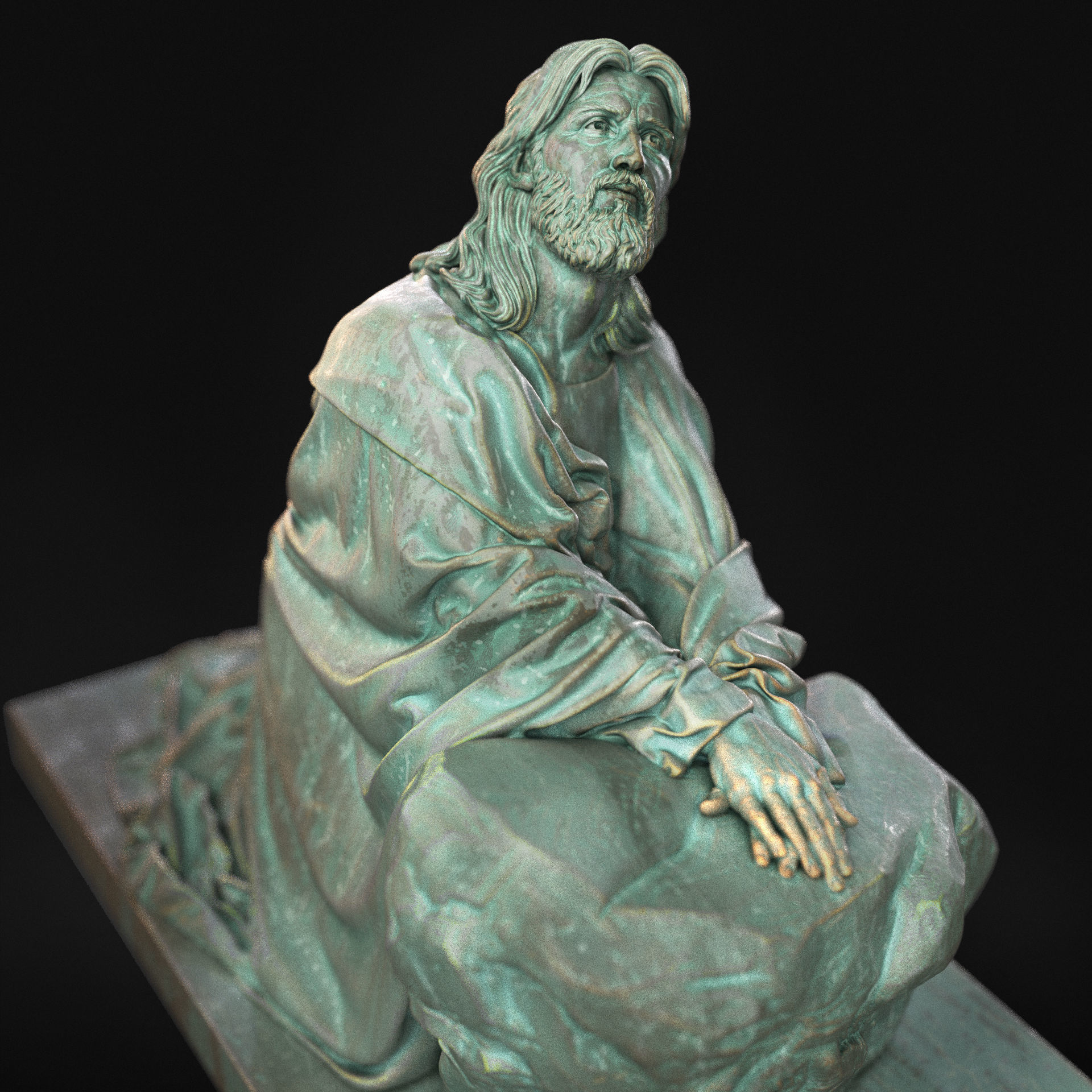 Jesus Sculpture 11 3D print model_1