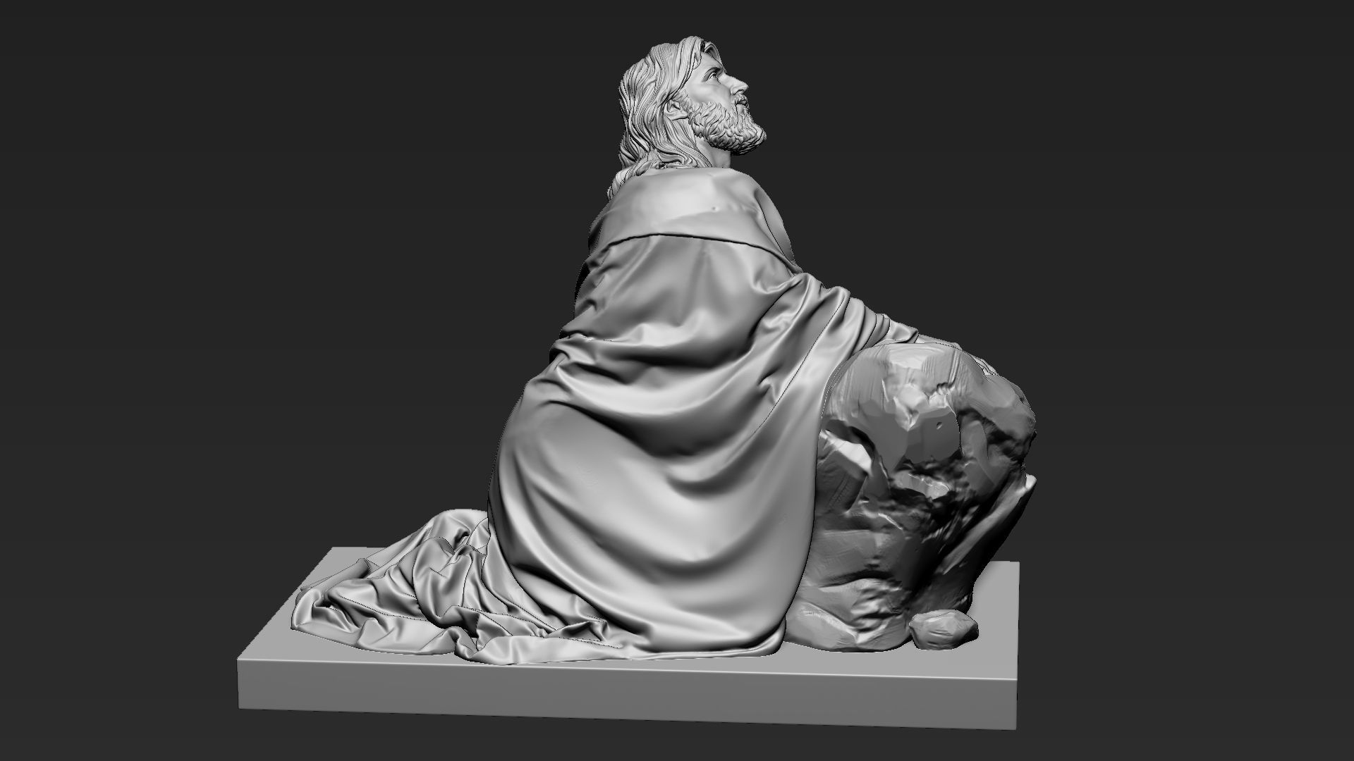 Jesus Sculpture 11 3D print model_15