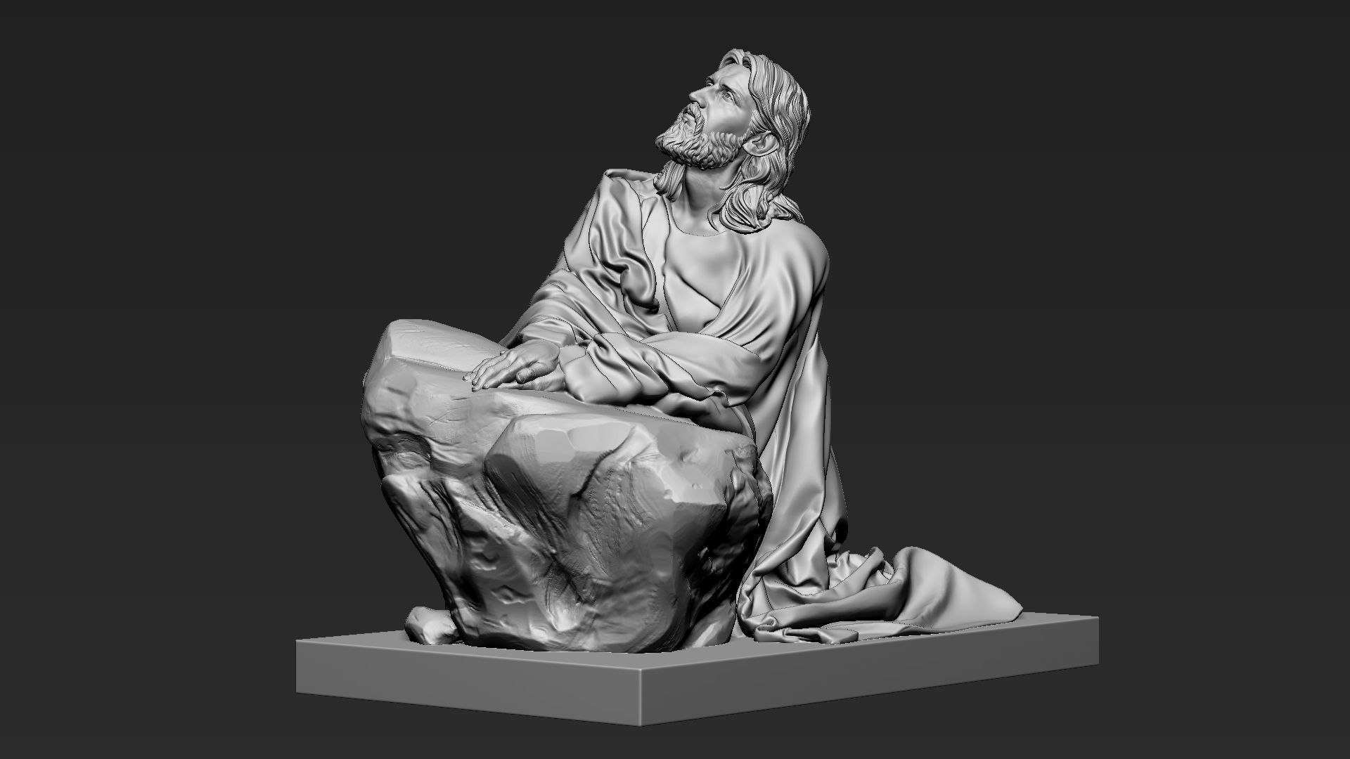 Jesus Sculpture 11 3D print model_5
