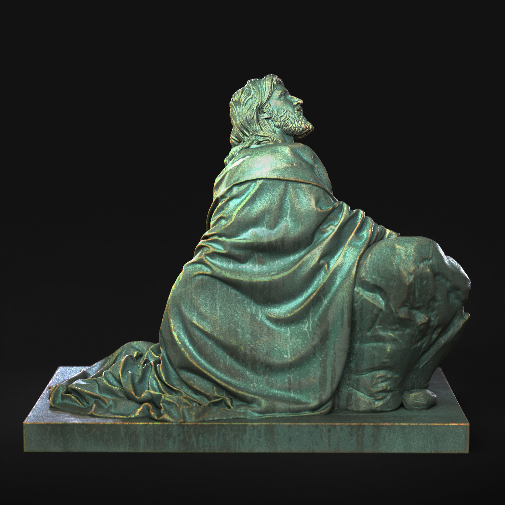 Jesus Sculpture 11 3D print model_3