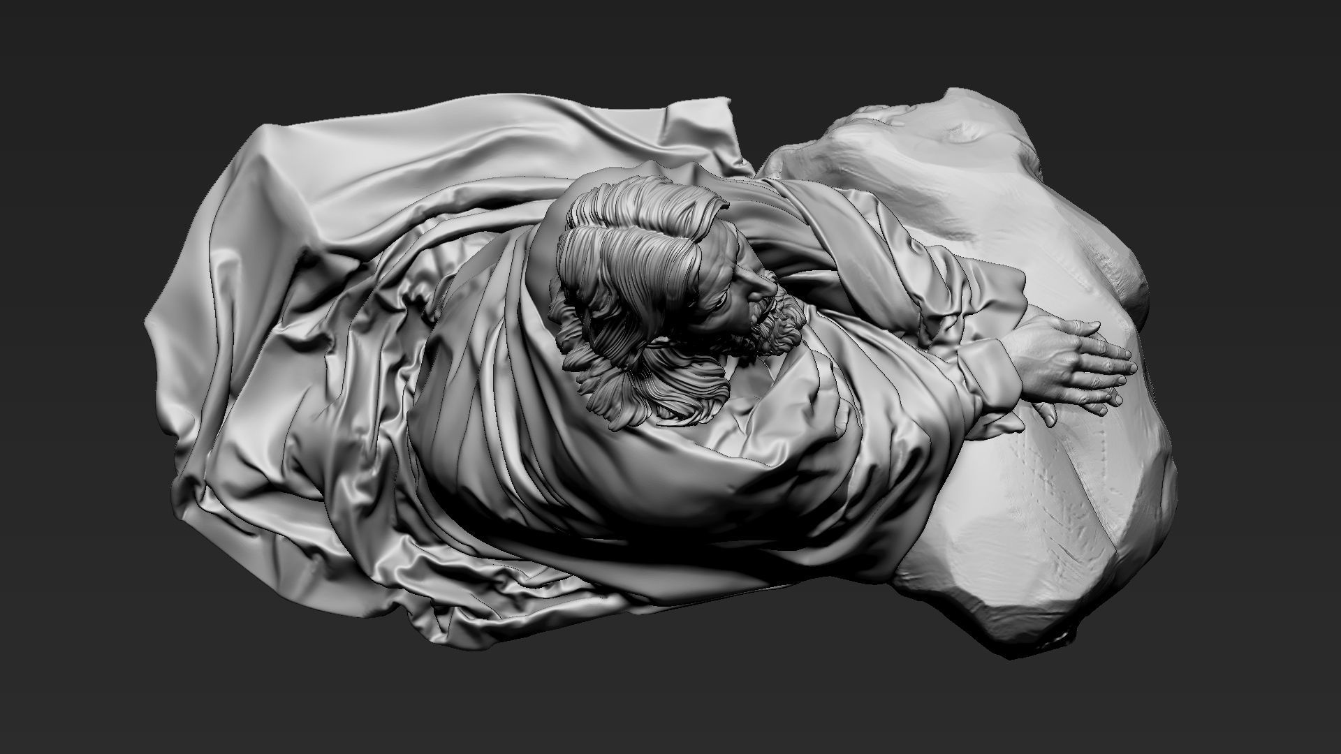 Jesus Sculpture 11 3D print model_6