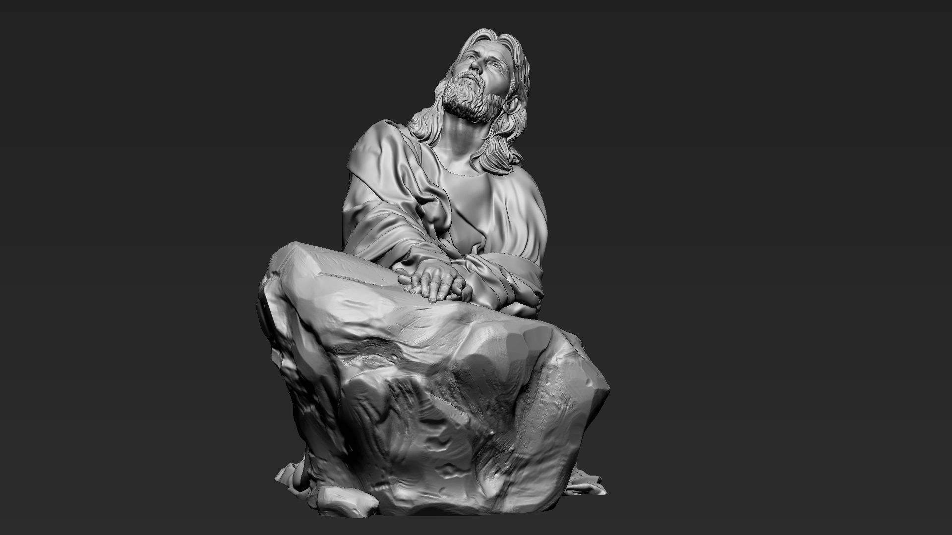 Jesus Sculpture 11 3D print model_16