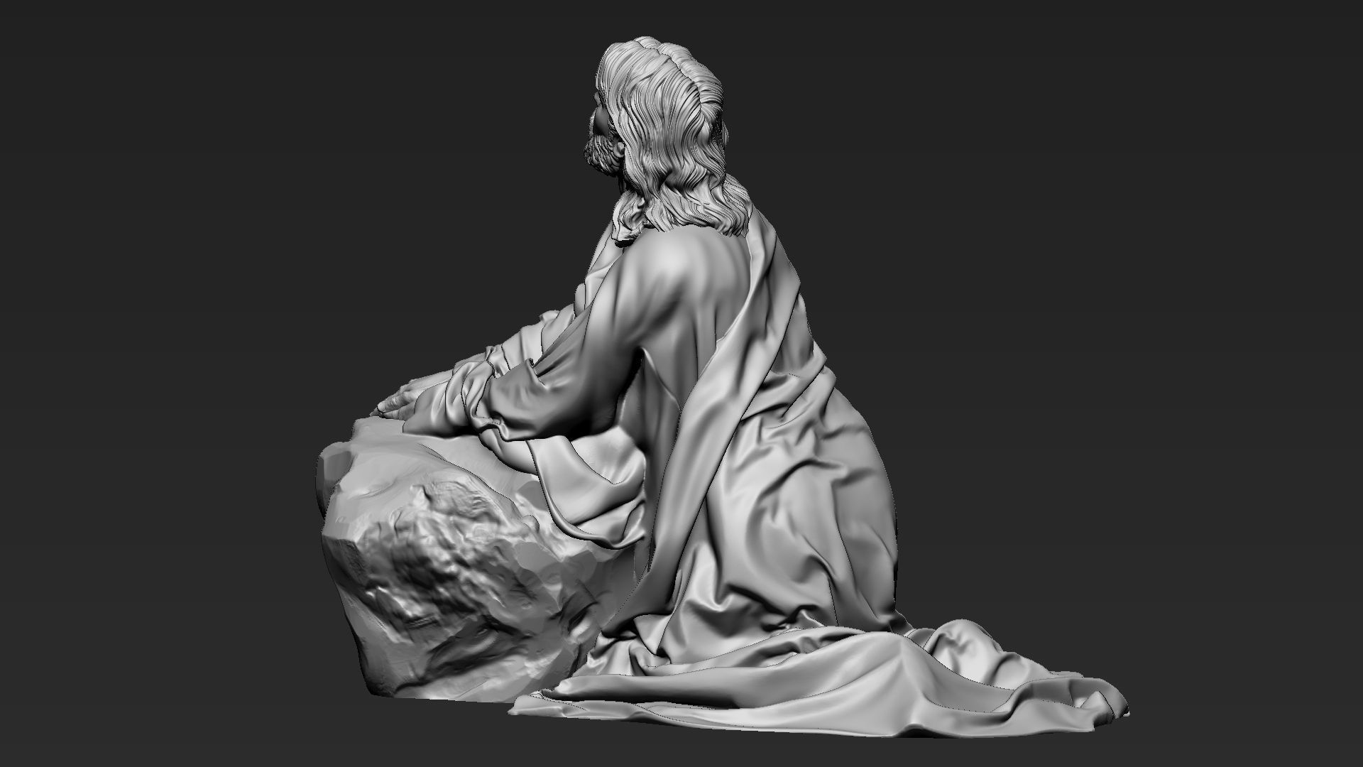 Jesus Sculpture 11 3D print model_24