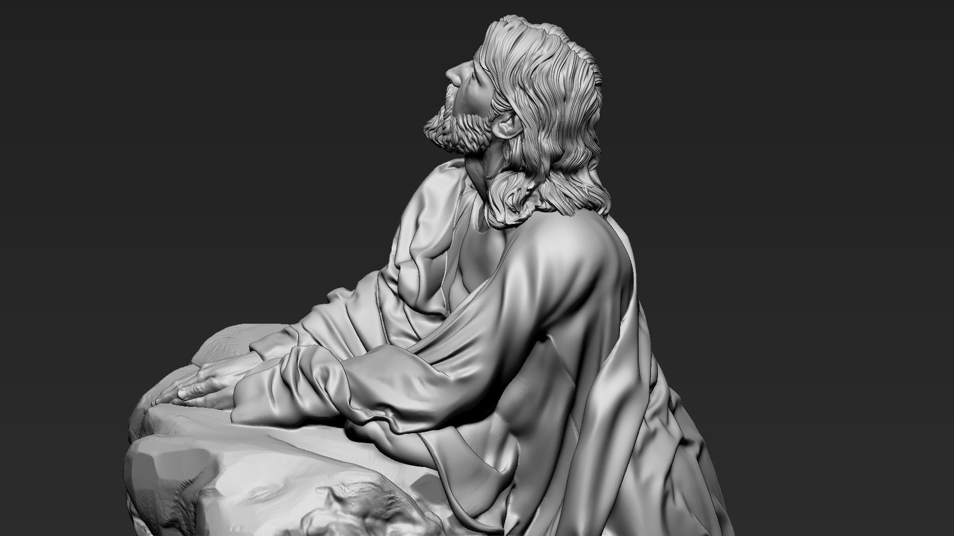 Jesus Sculpture 11 3D print model_23