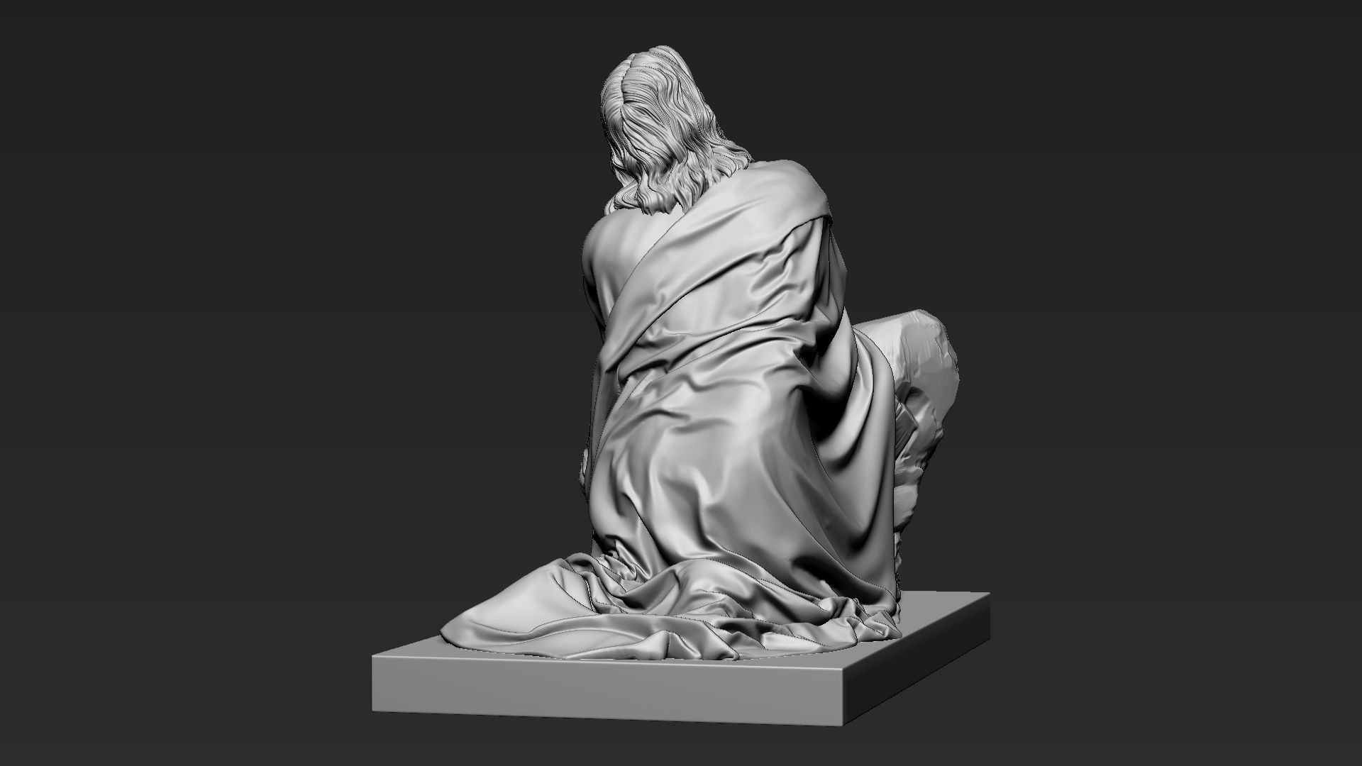 Jesus Sculpture 11 3D print model_13