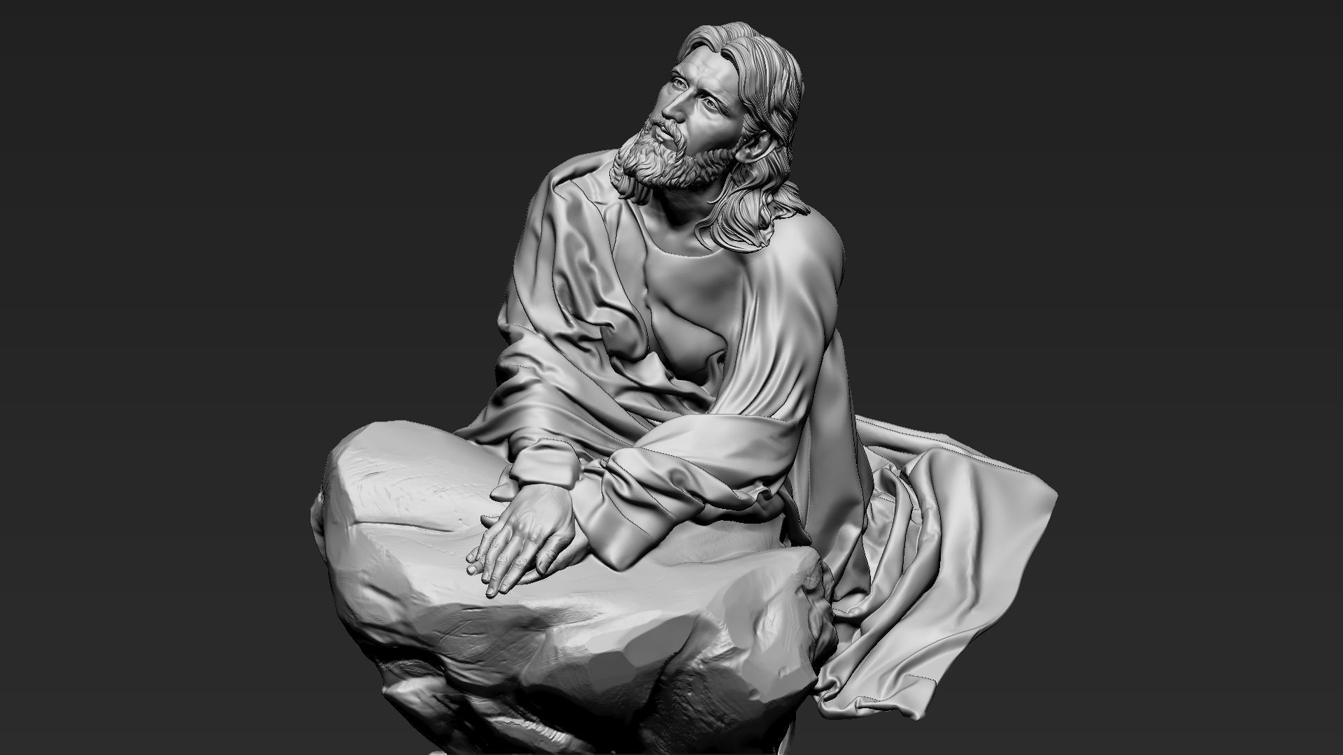 Jesus Sculpture 11 3D print model_21