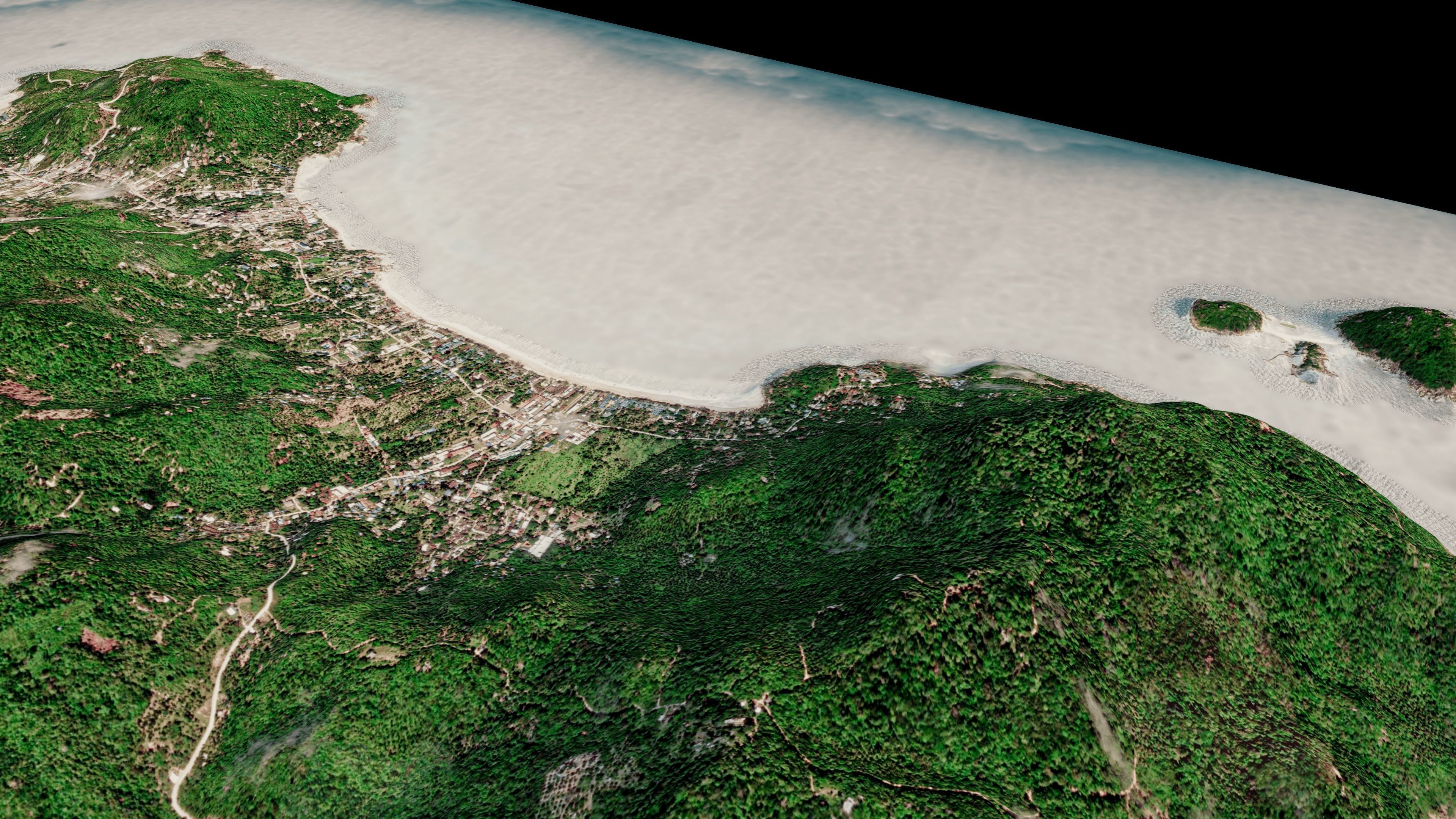 Ko Tao island 3d model terrain Low-poly 3D model_10