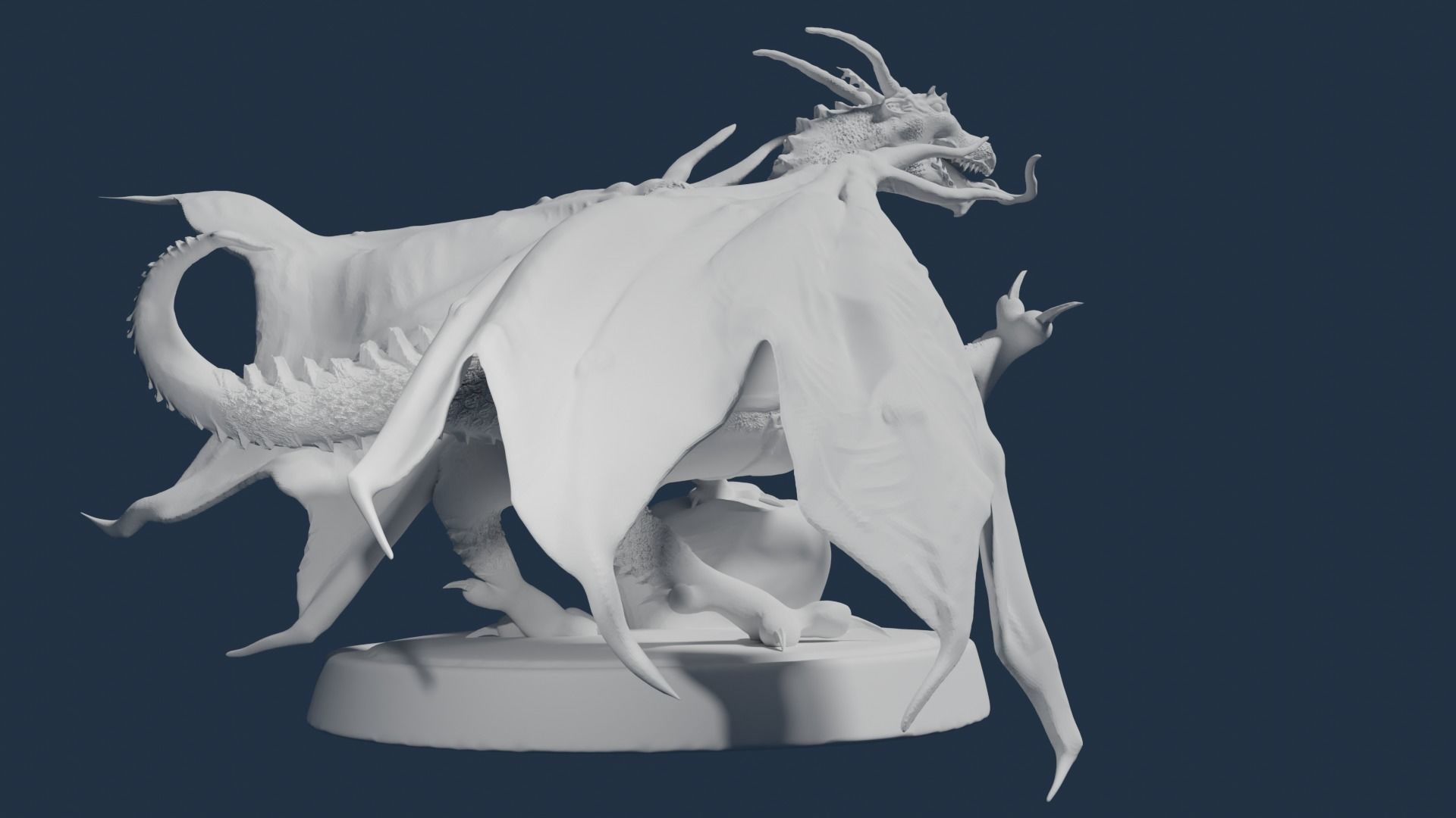 Draug The Royal Dragon Of Blaze 3D print model_1