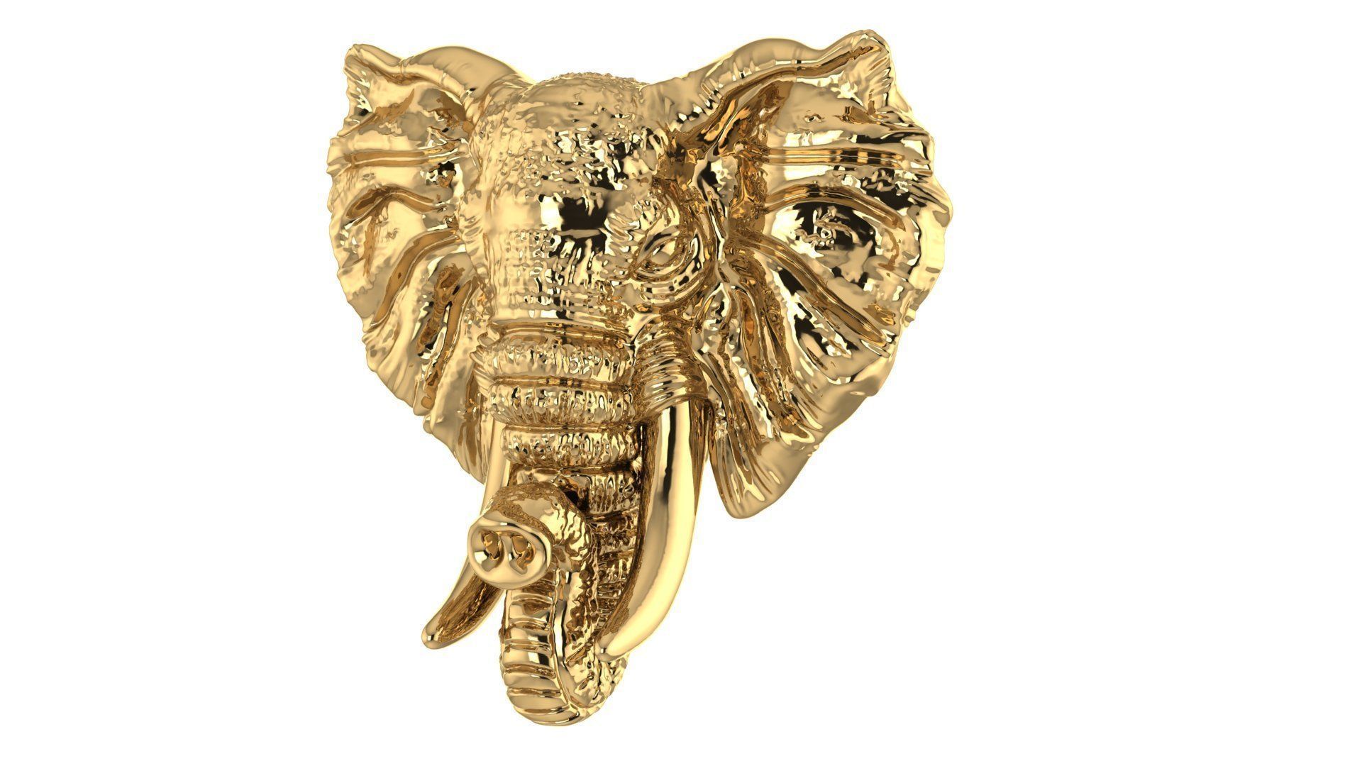 Elephant  3D print model_11