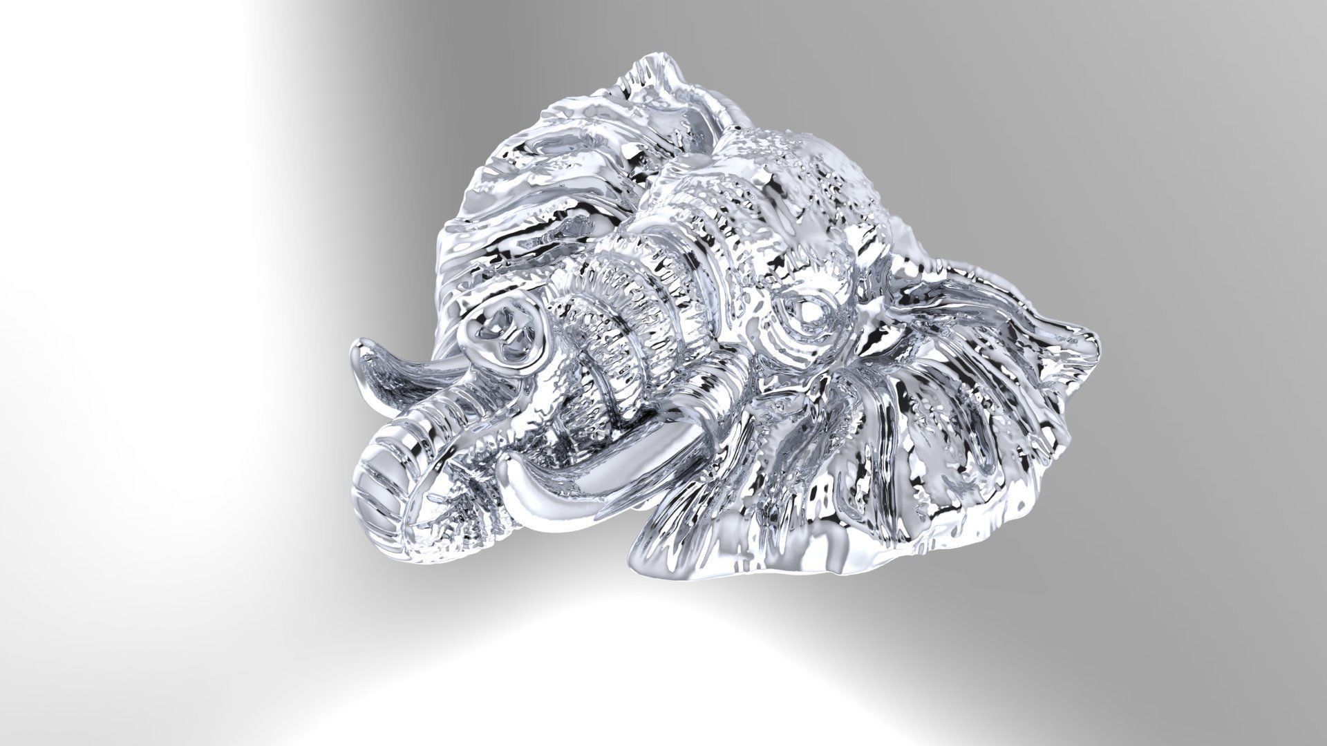 Elephant  3D print model_14