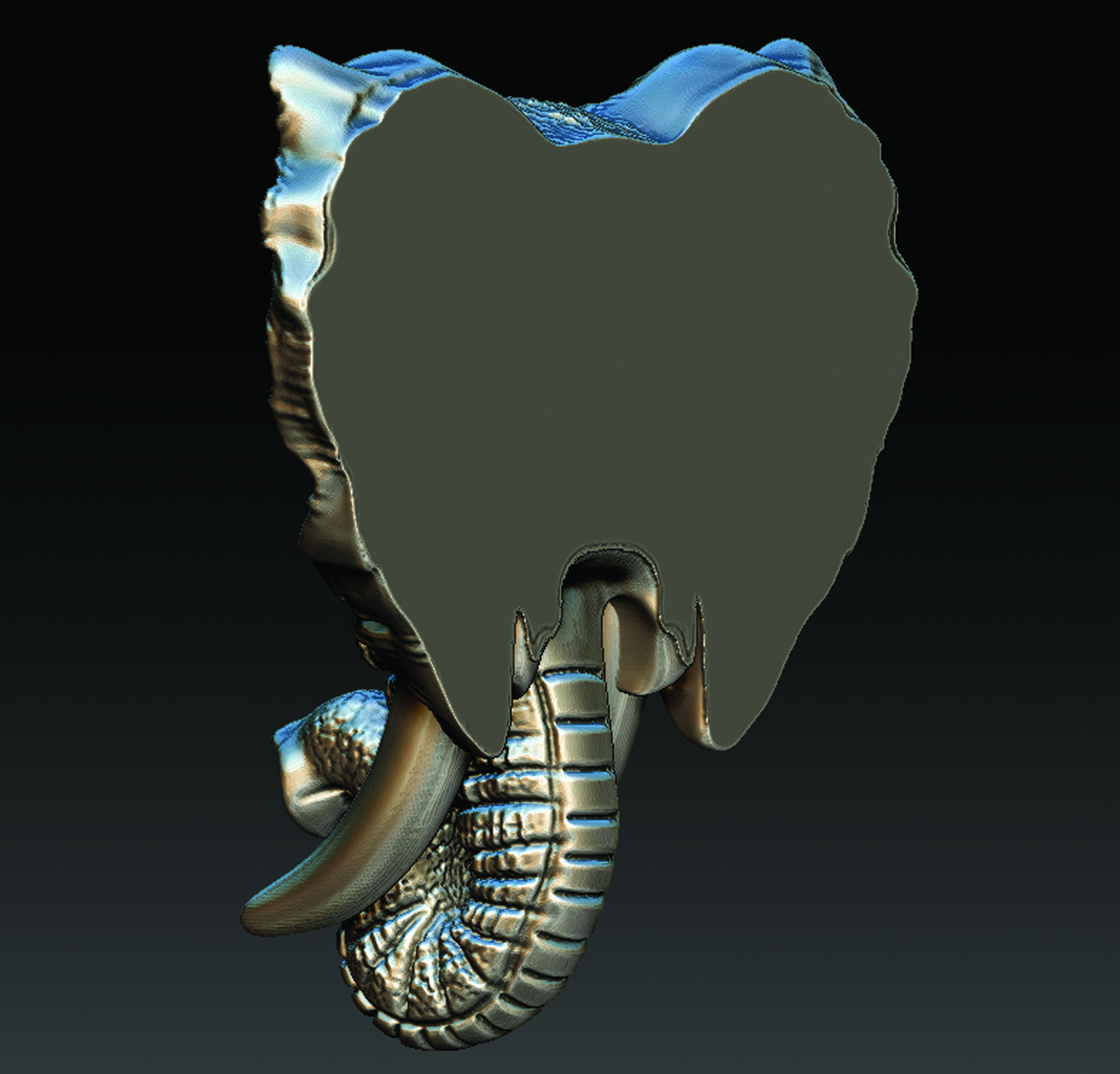 Elephant  3D print model_17