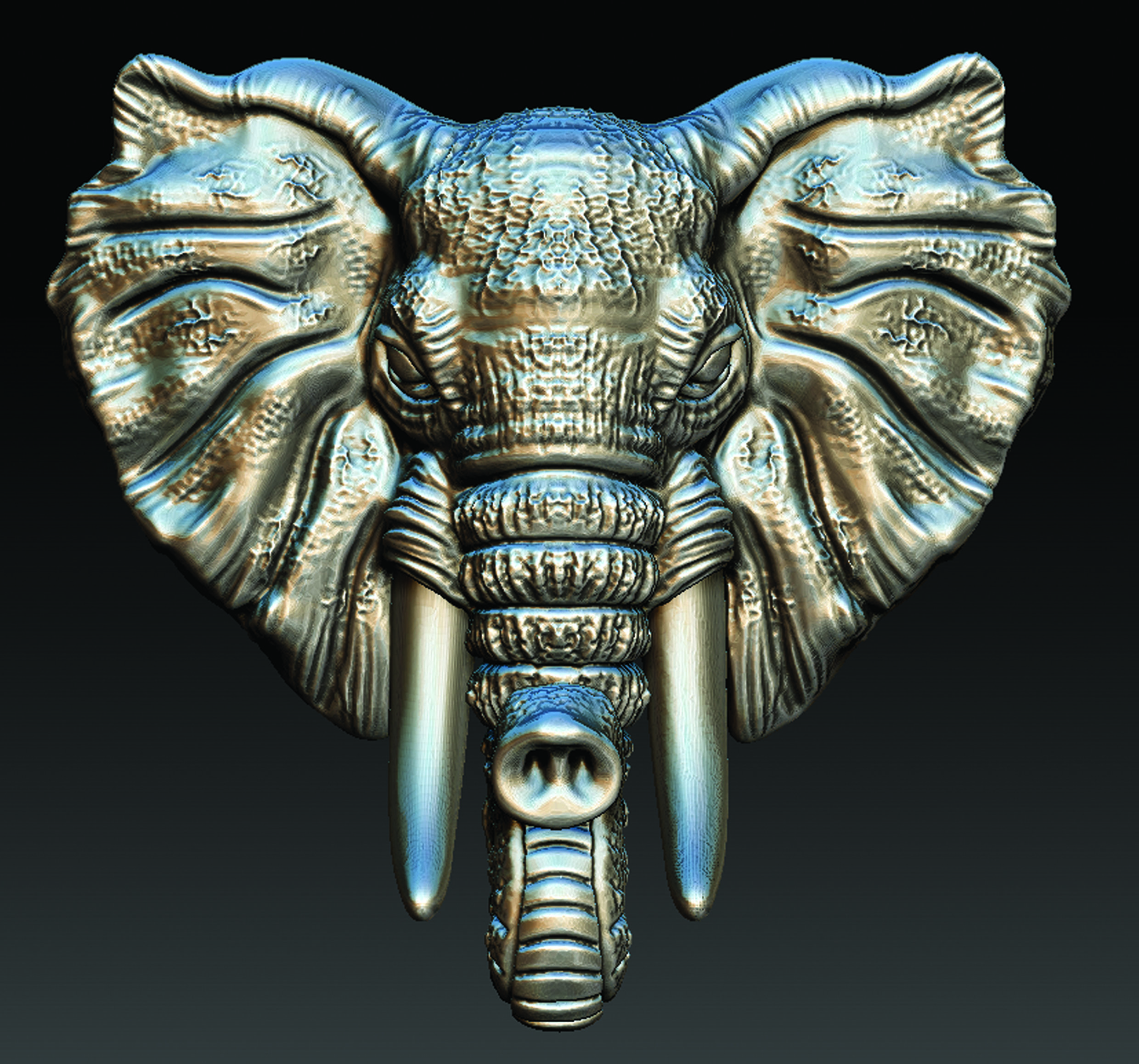 Elephant  3D print model_1