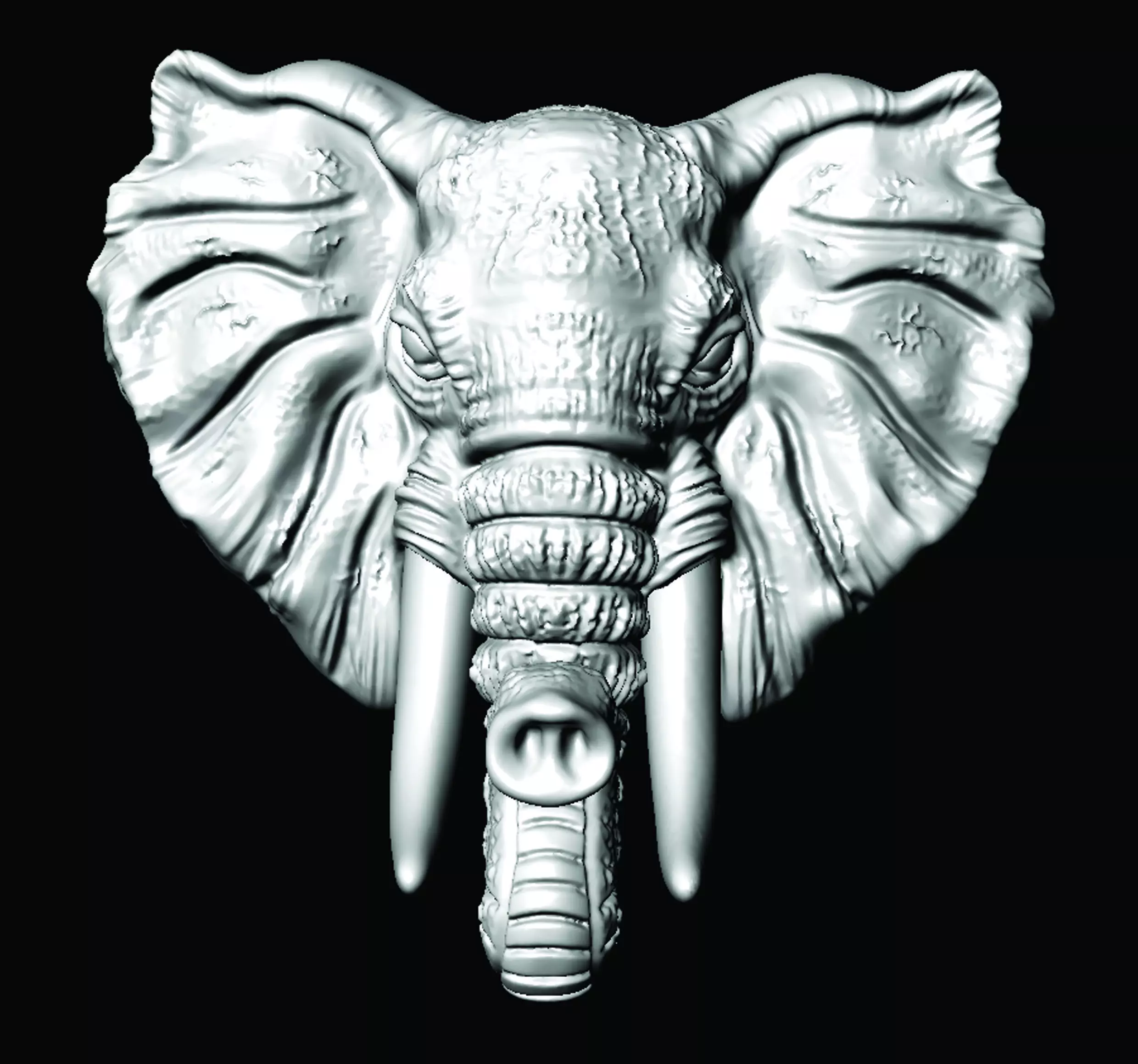 Elephant  3D print model_0