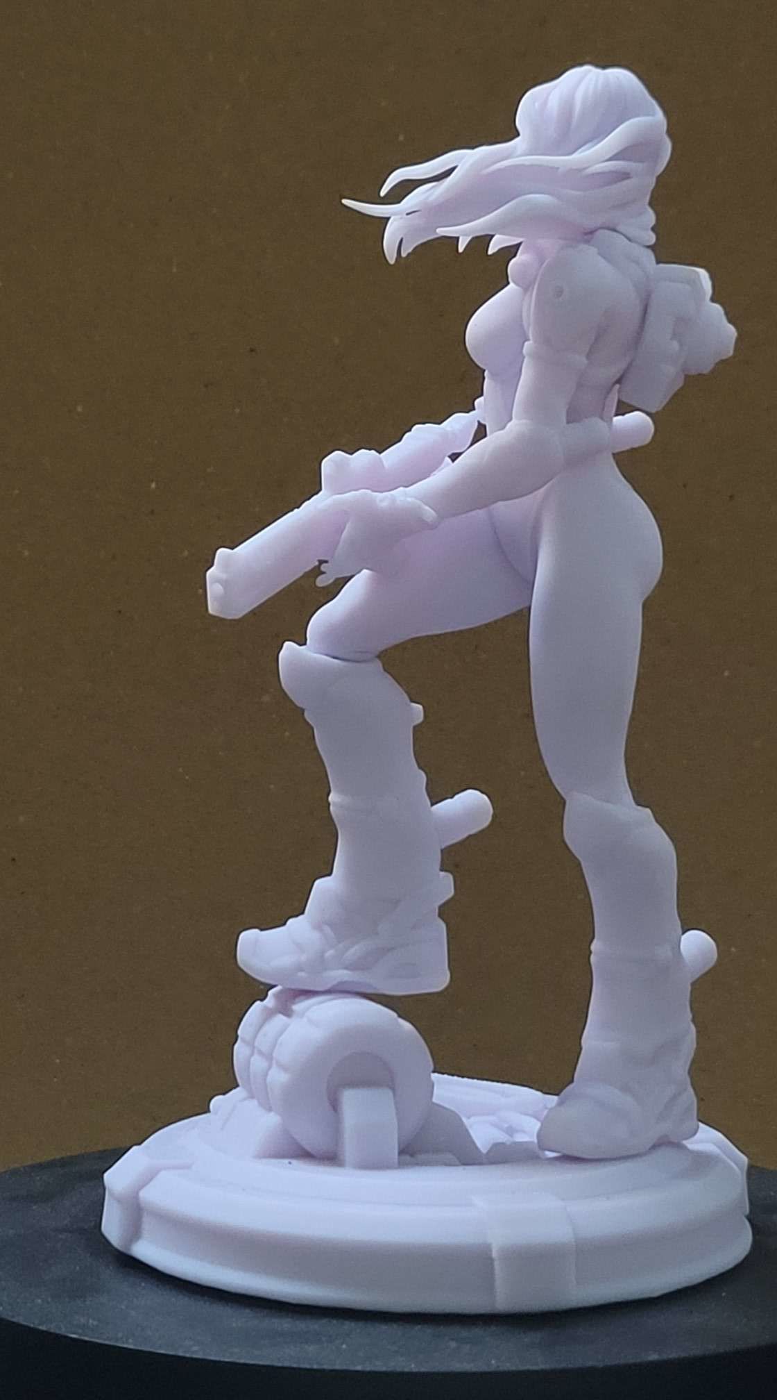 women warrior 3D print model_2