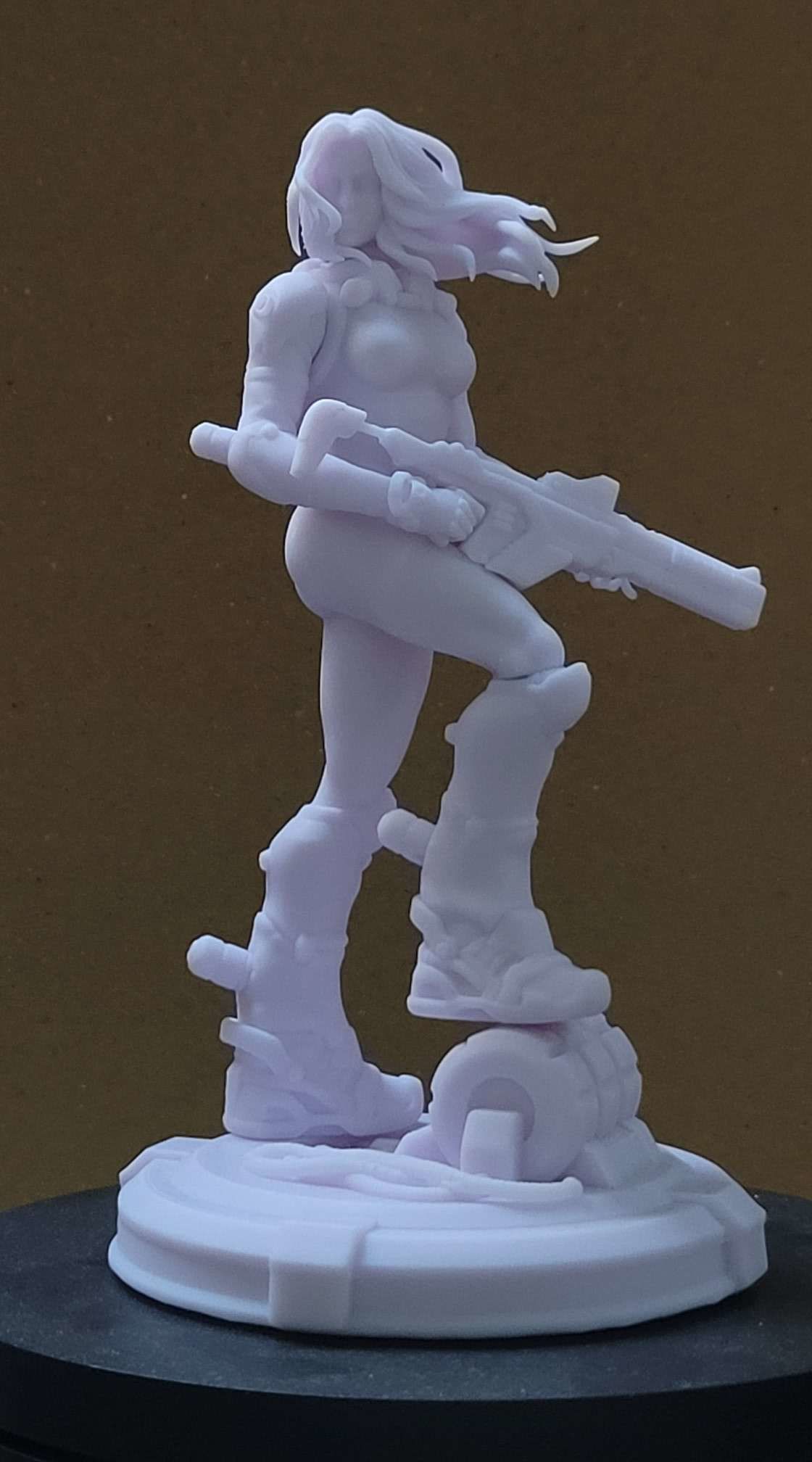 women warrior 3D print model_5