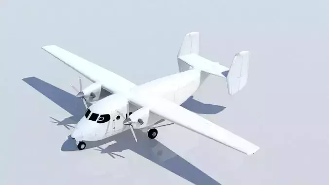 PZL M28 Skytruck Static Low Poly 