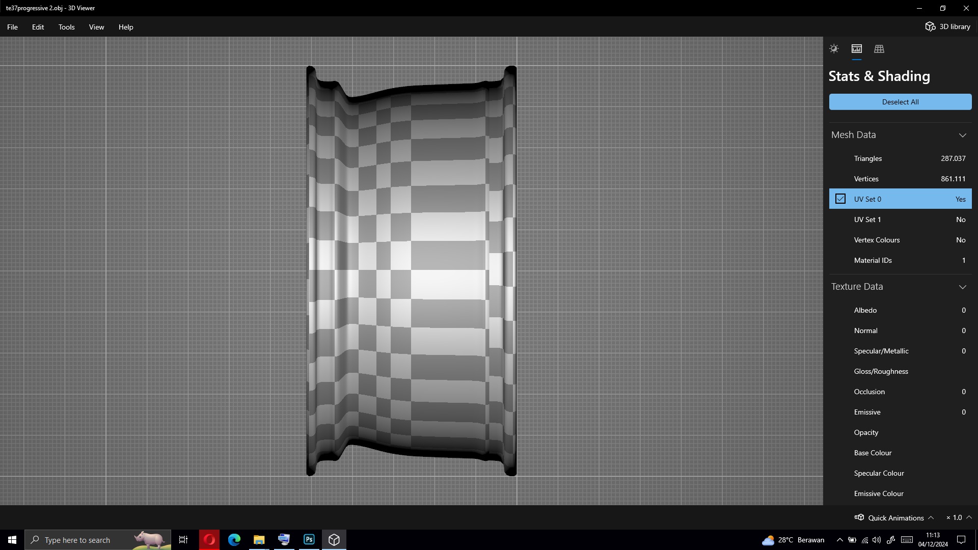 Volk RAYS TE37 Progressive Low-poly 3D model_22
