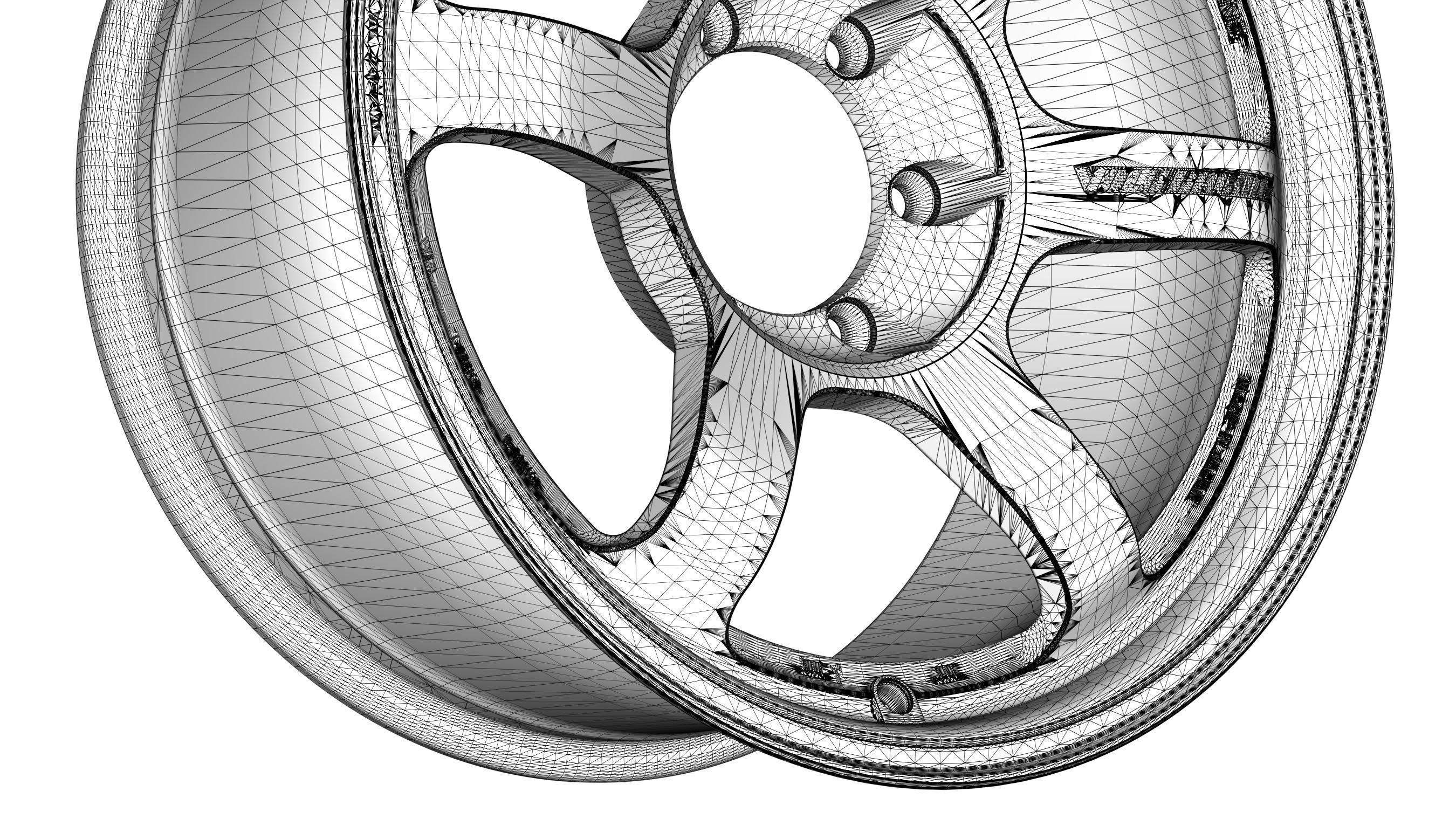 Volk RAYS TE37 Progressive Low-poly 3D model_15