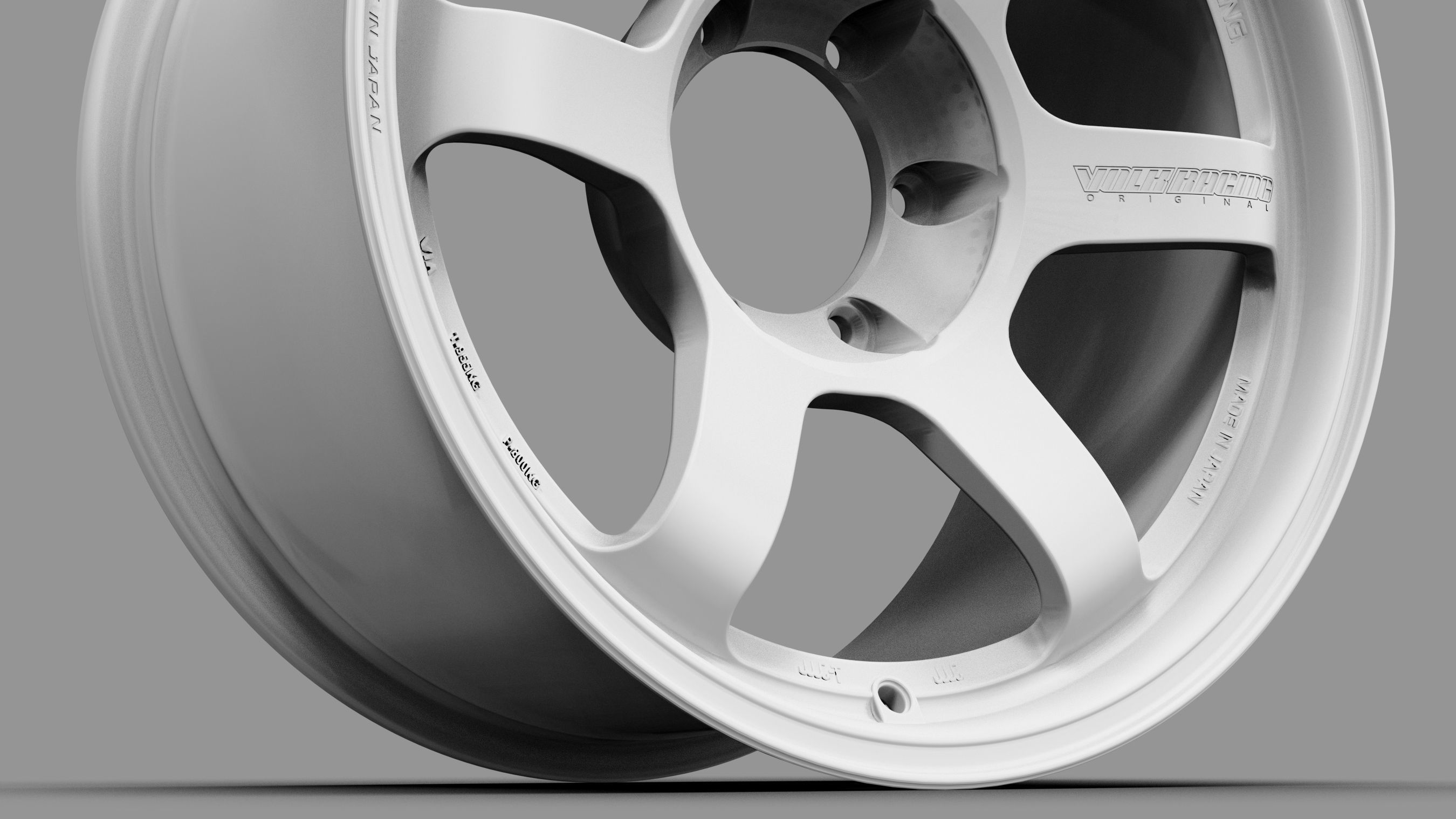 Volk RAYS TE37 Progressive Low-poly 3D model_11