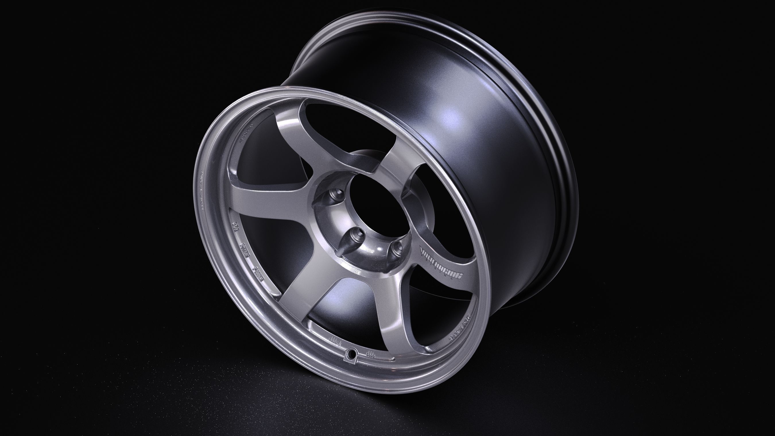 Volk RAYS TE37 Progressive Low-poly 3D model_6