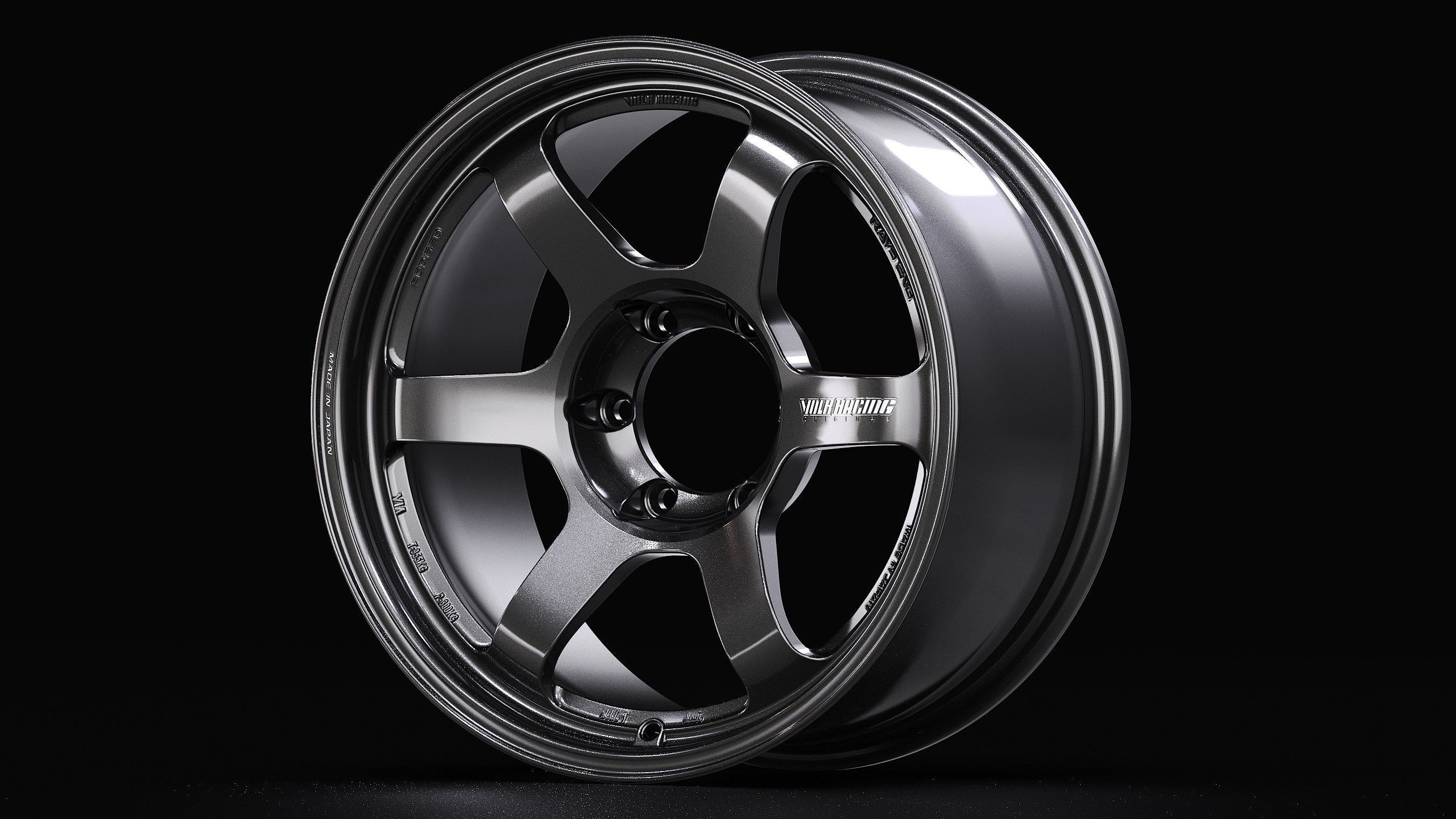 Volk RAYS TE37 Progressive Low-poly 3D model_2