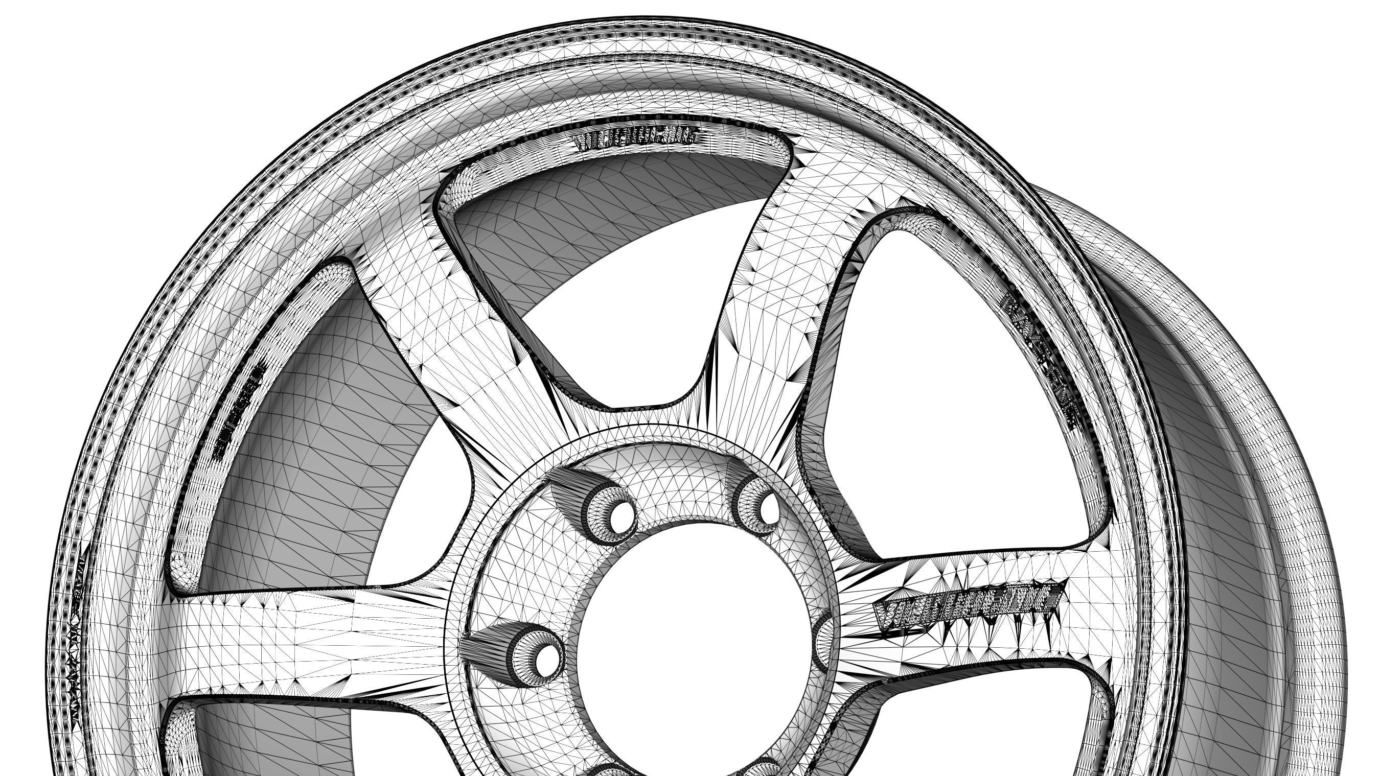 Volk RAYS TE37 Progressive Low-poly 3D model_16