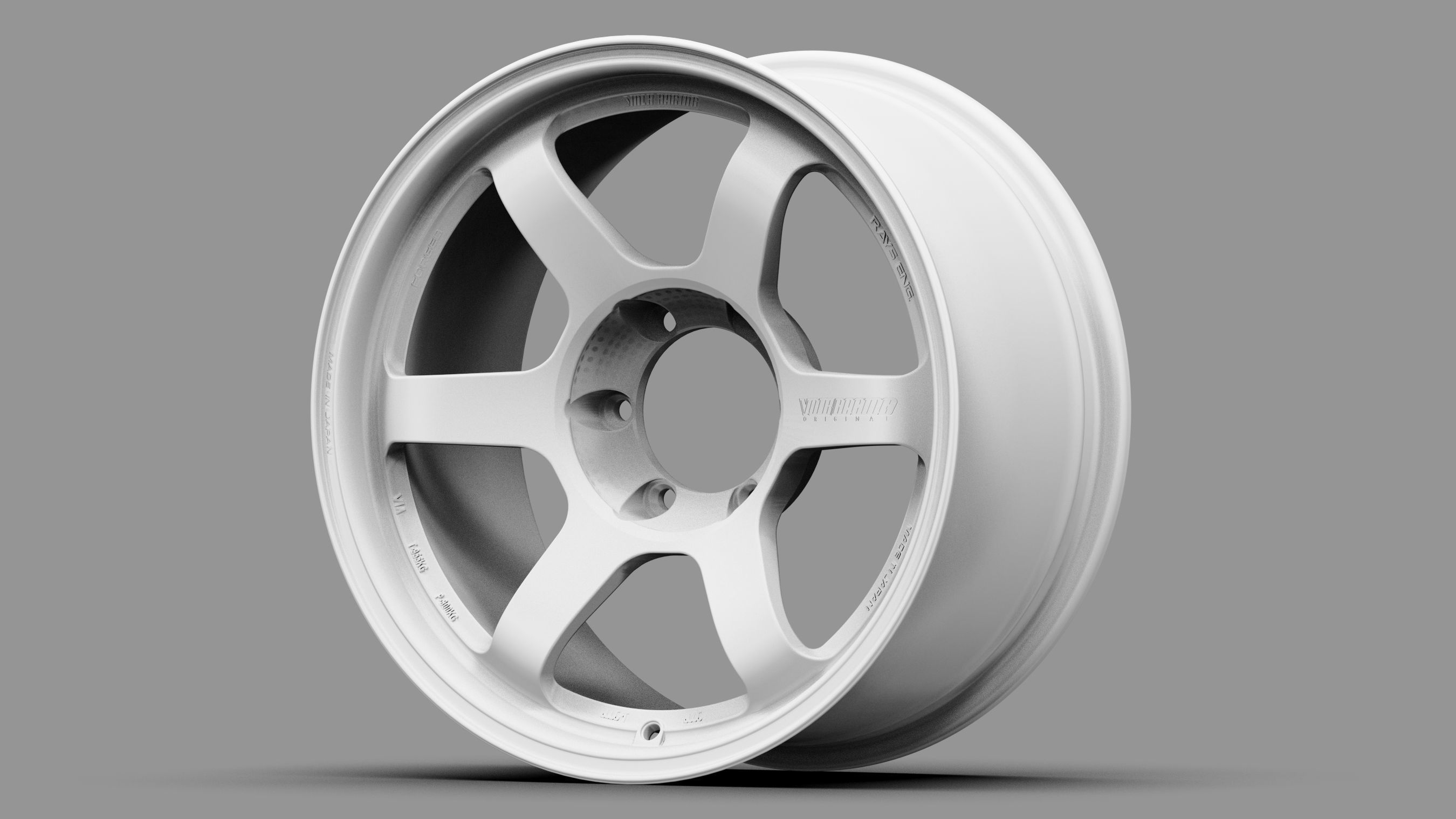 Volk RAYS TE37 Progressive Low-poly 3D model_10