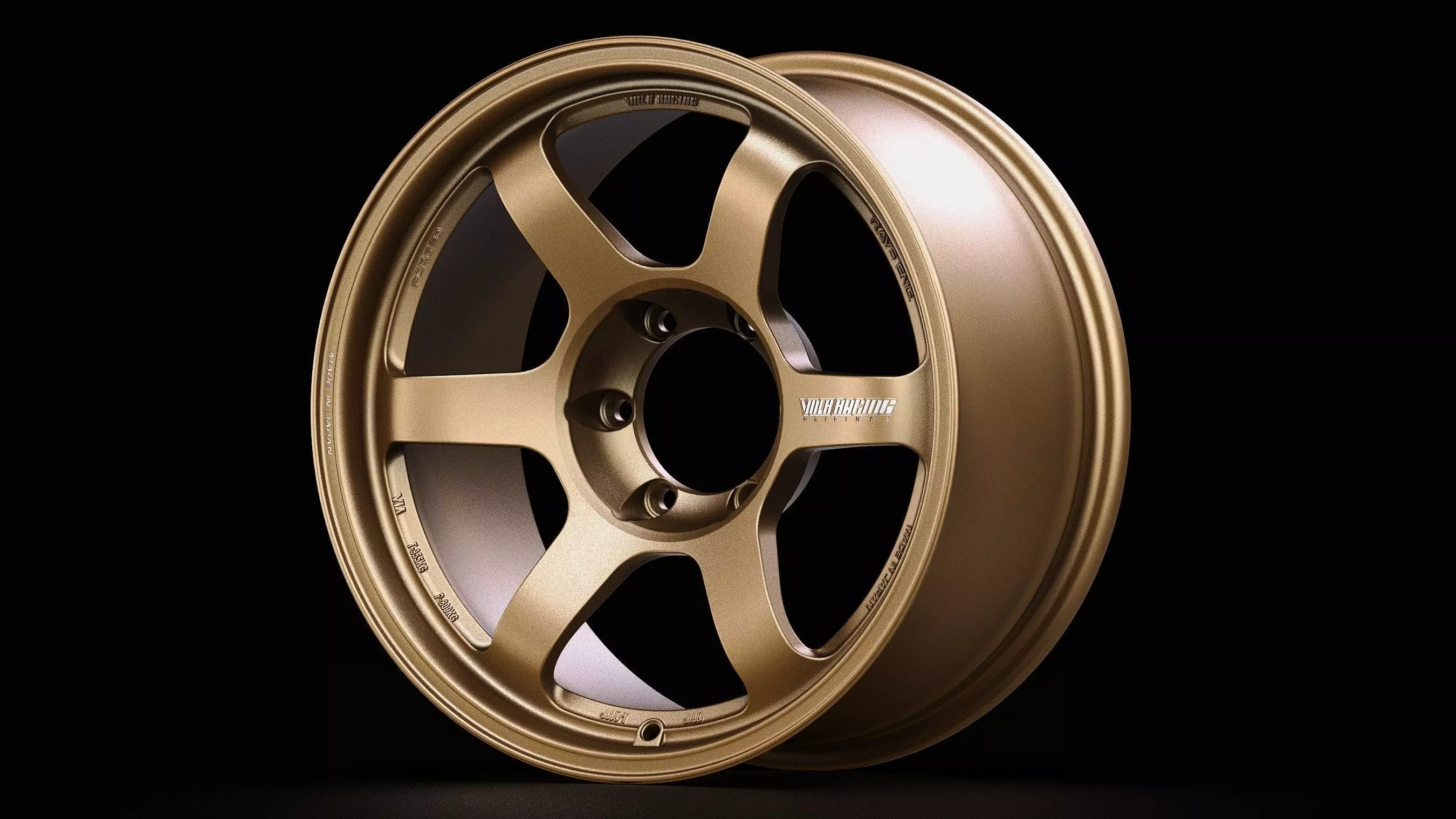 Volk RAYS TE37 Progressive Low-poly 3D model_0