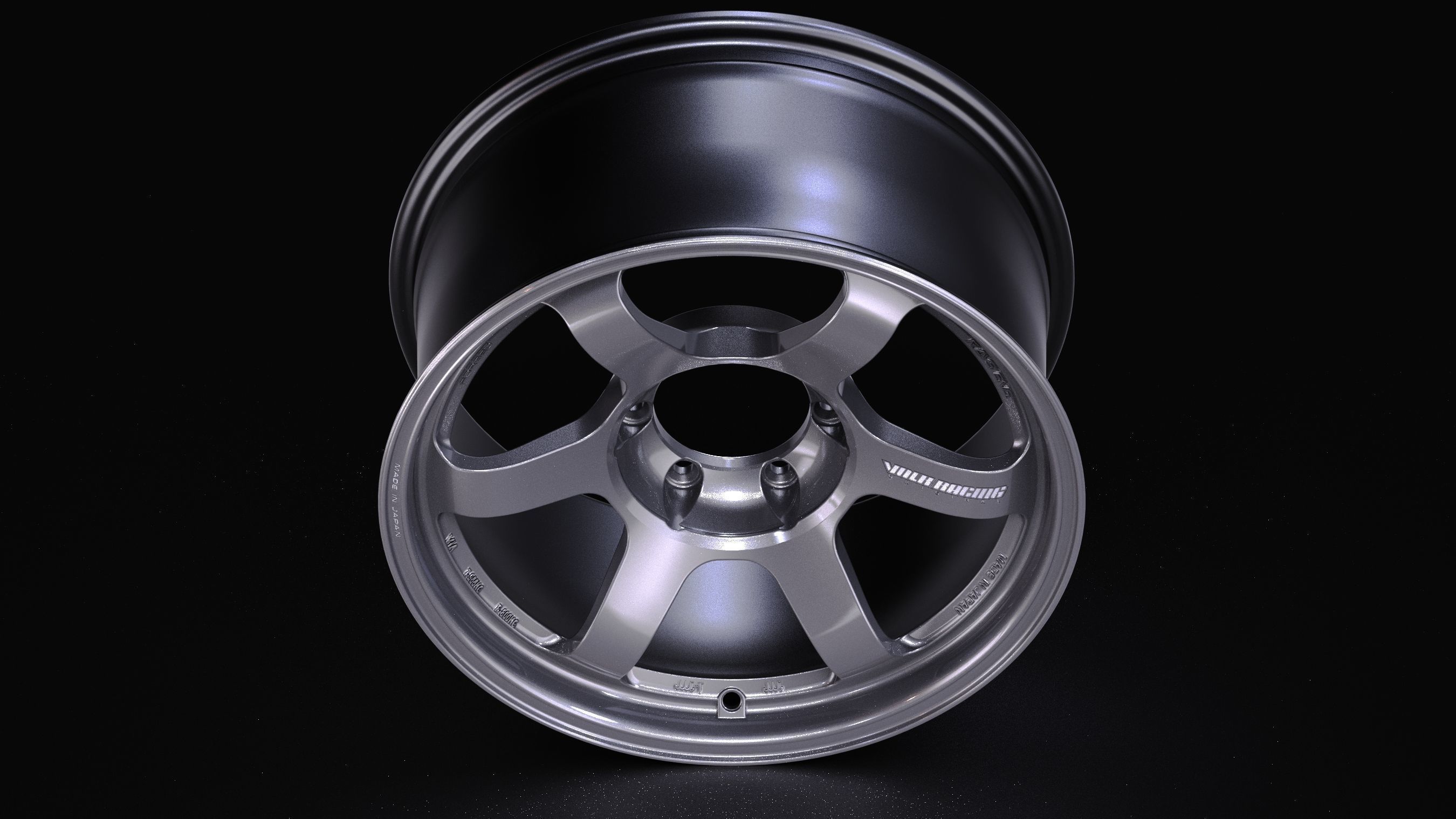 Volk RAYS TE37 Progressive Low-poly 3D model_5